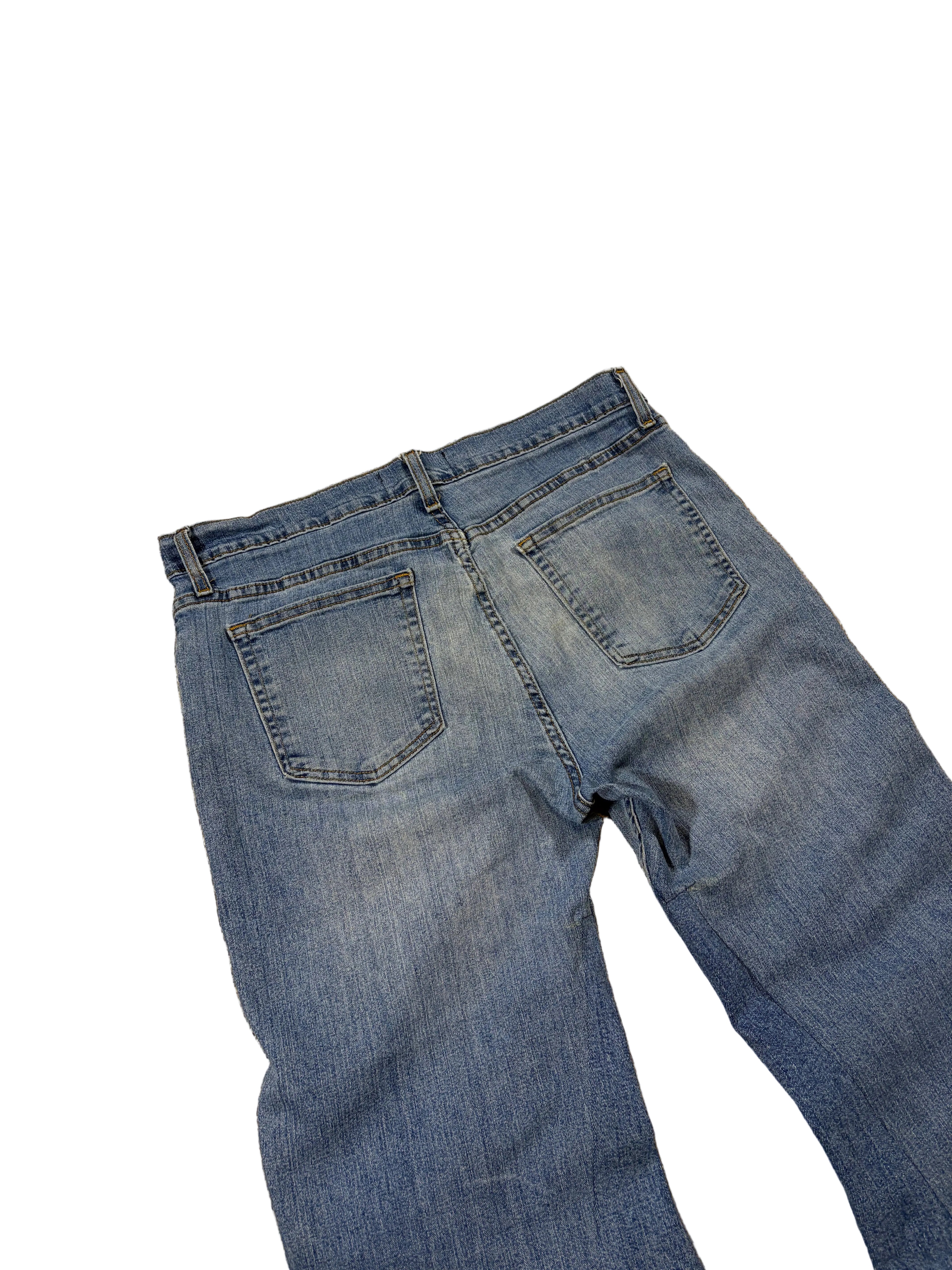 1of1 light blue bootcut jeans. Size: 34x32