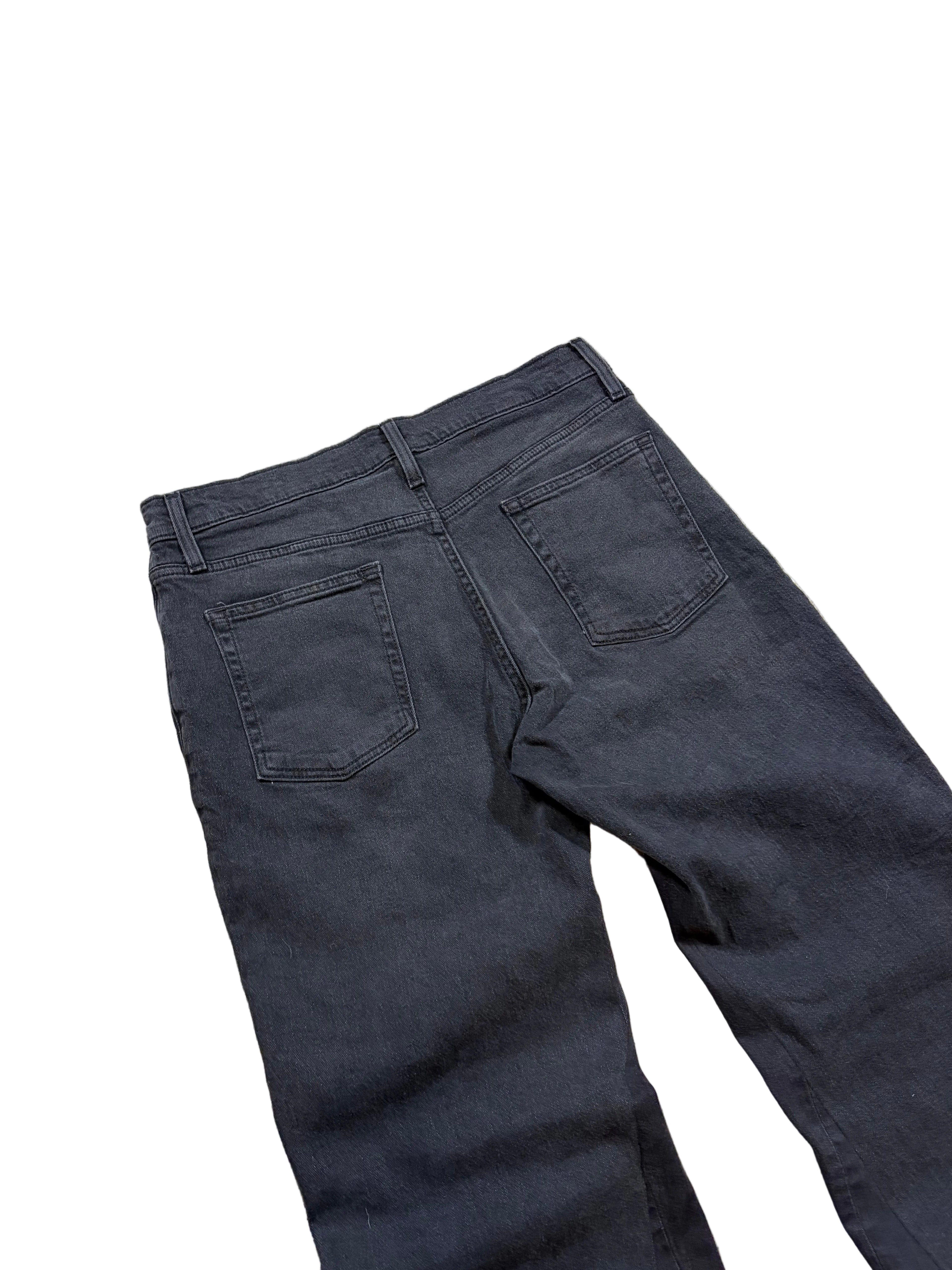 Black baggy flared jeans. Size: 34x32