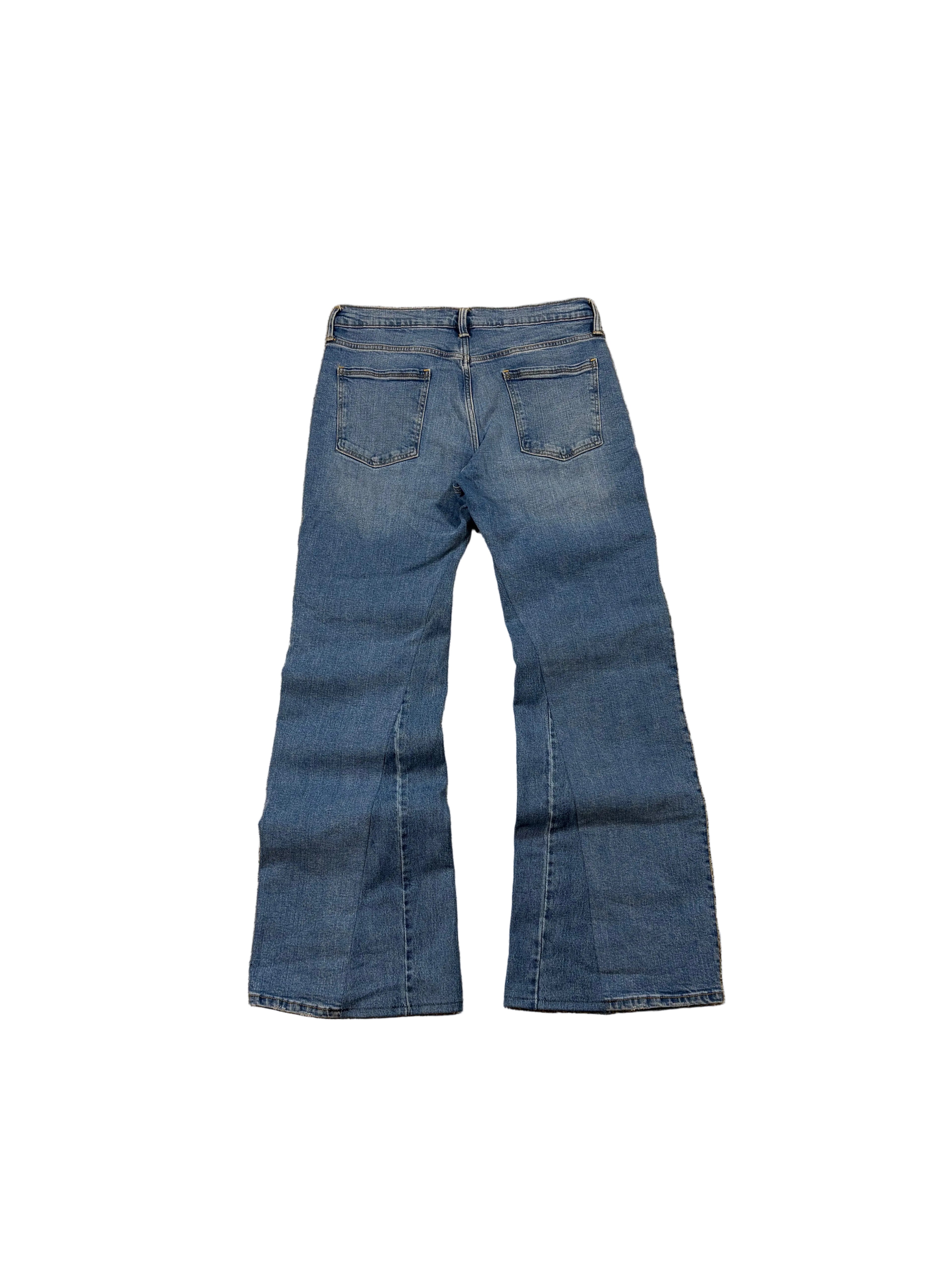 1of1 blue washed bootcut jeans. Size: 32x34