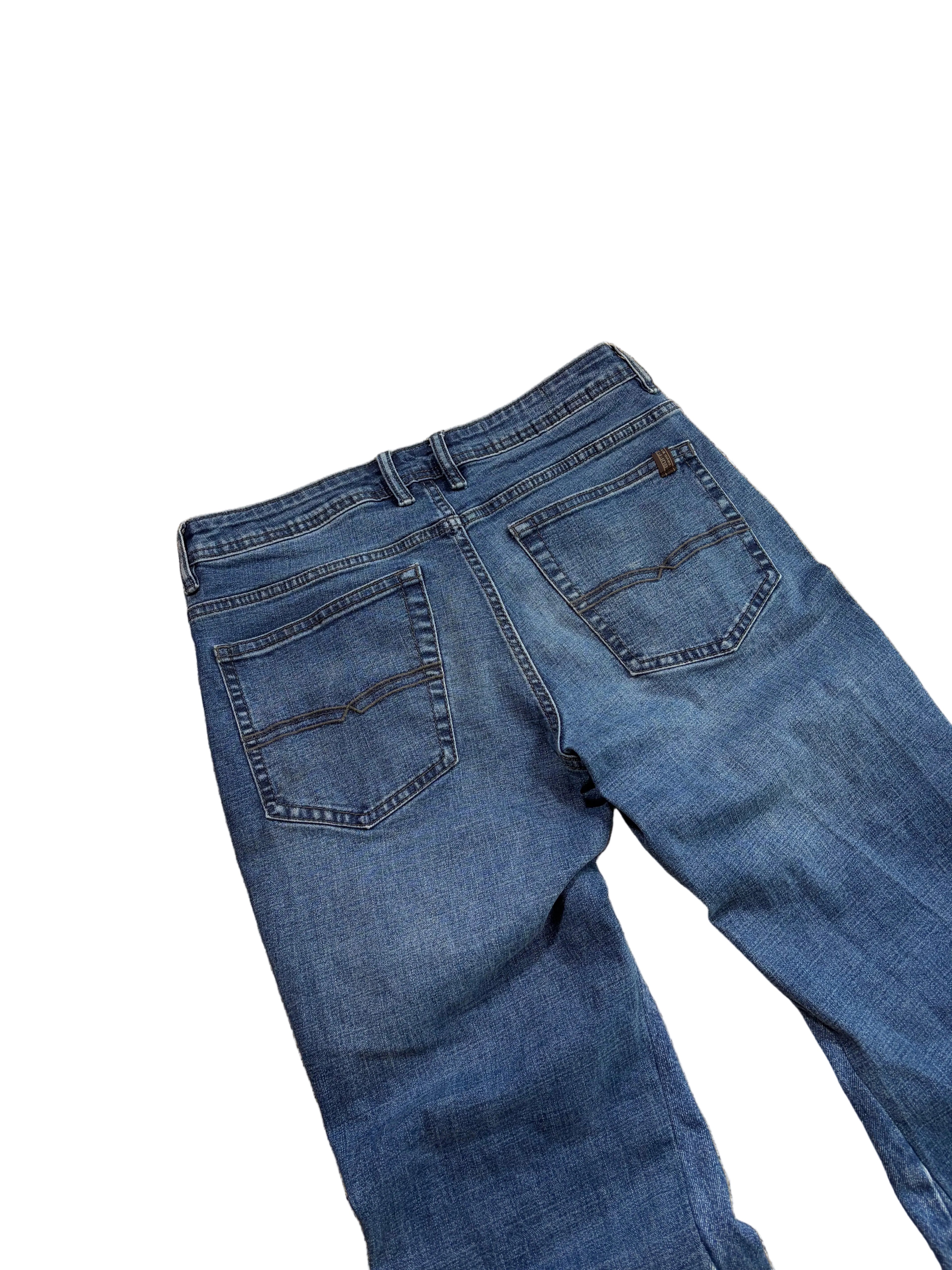 1of1 Blue washed flared jeans. Size: 32x34