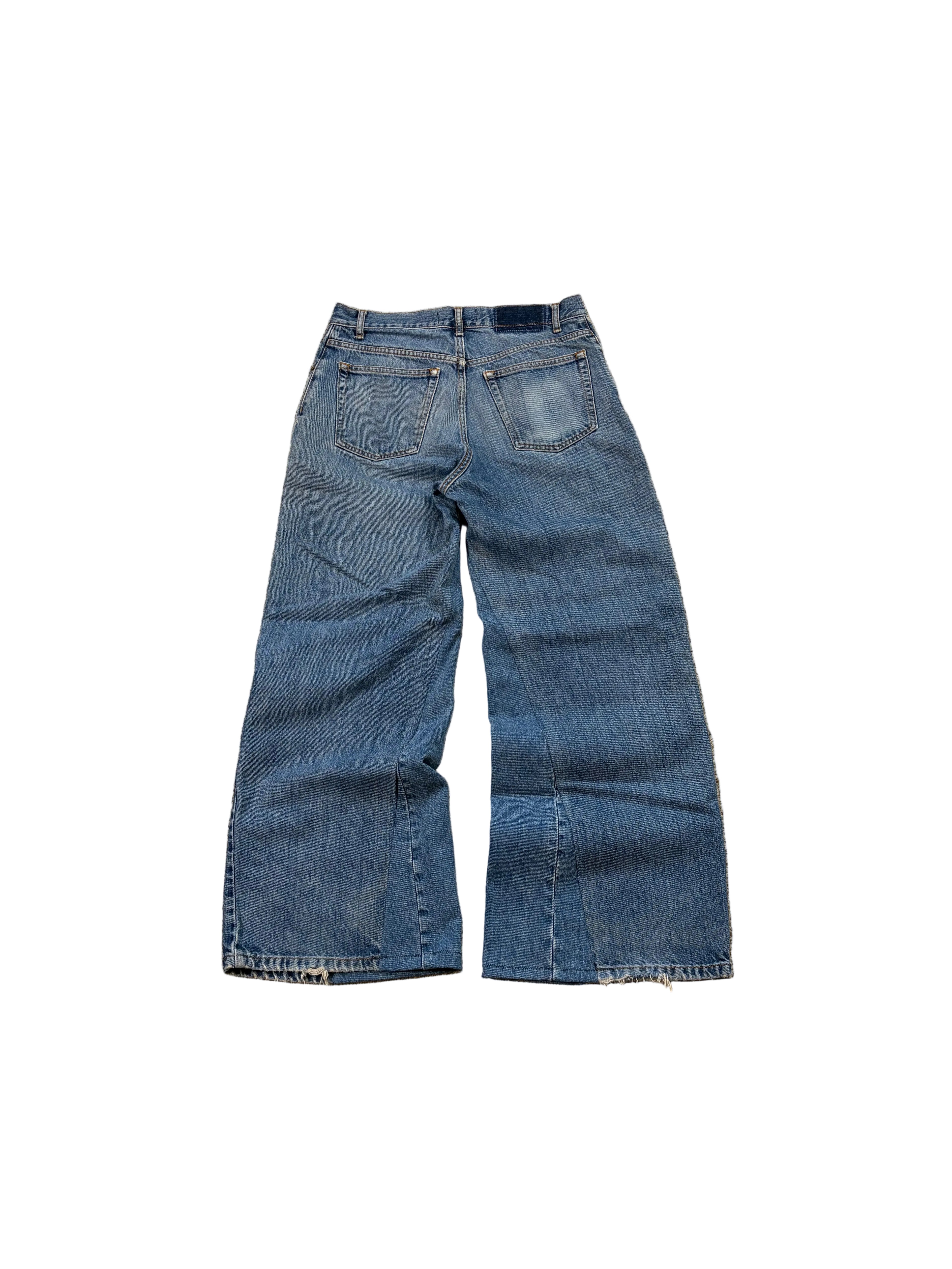 1of1 distressed baggy jeans. Size: 34x32