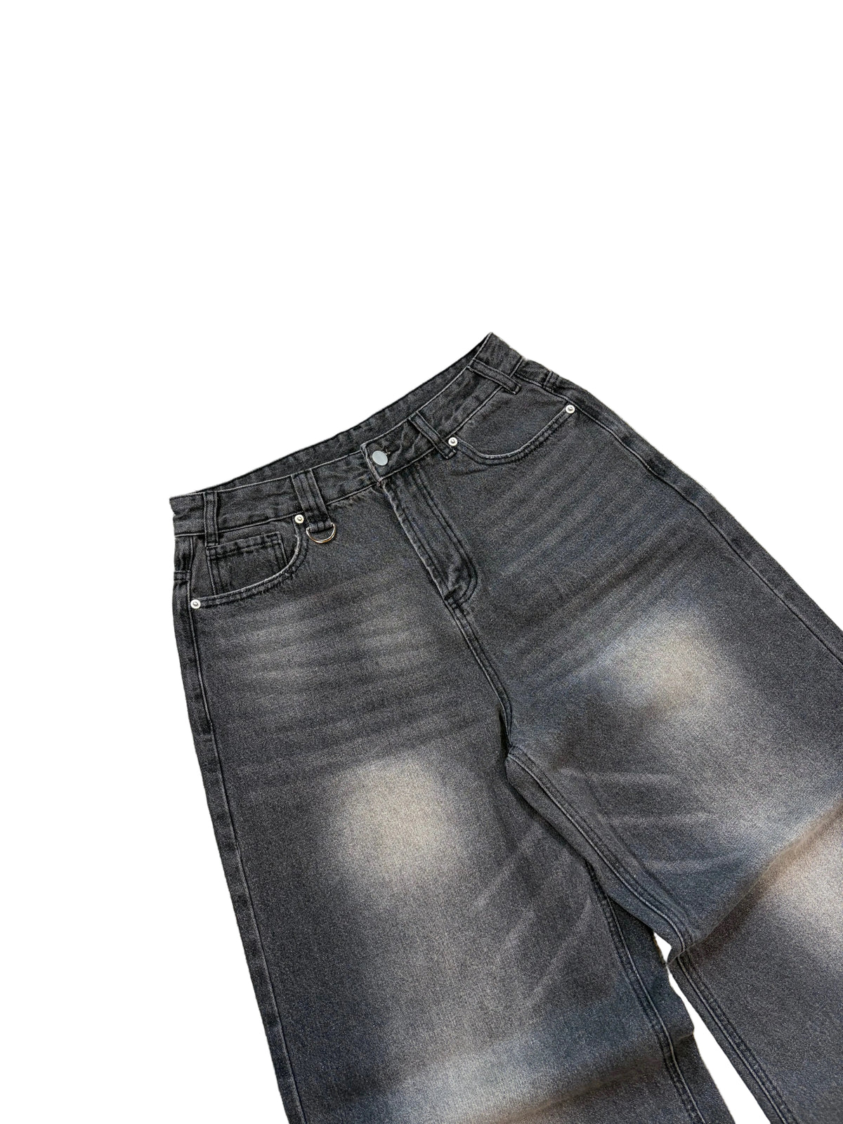 Gray washed baggy ESSENTIAL jeans