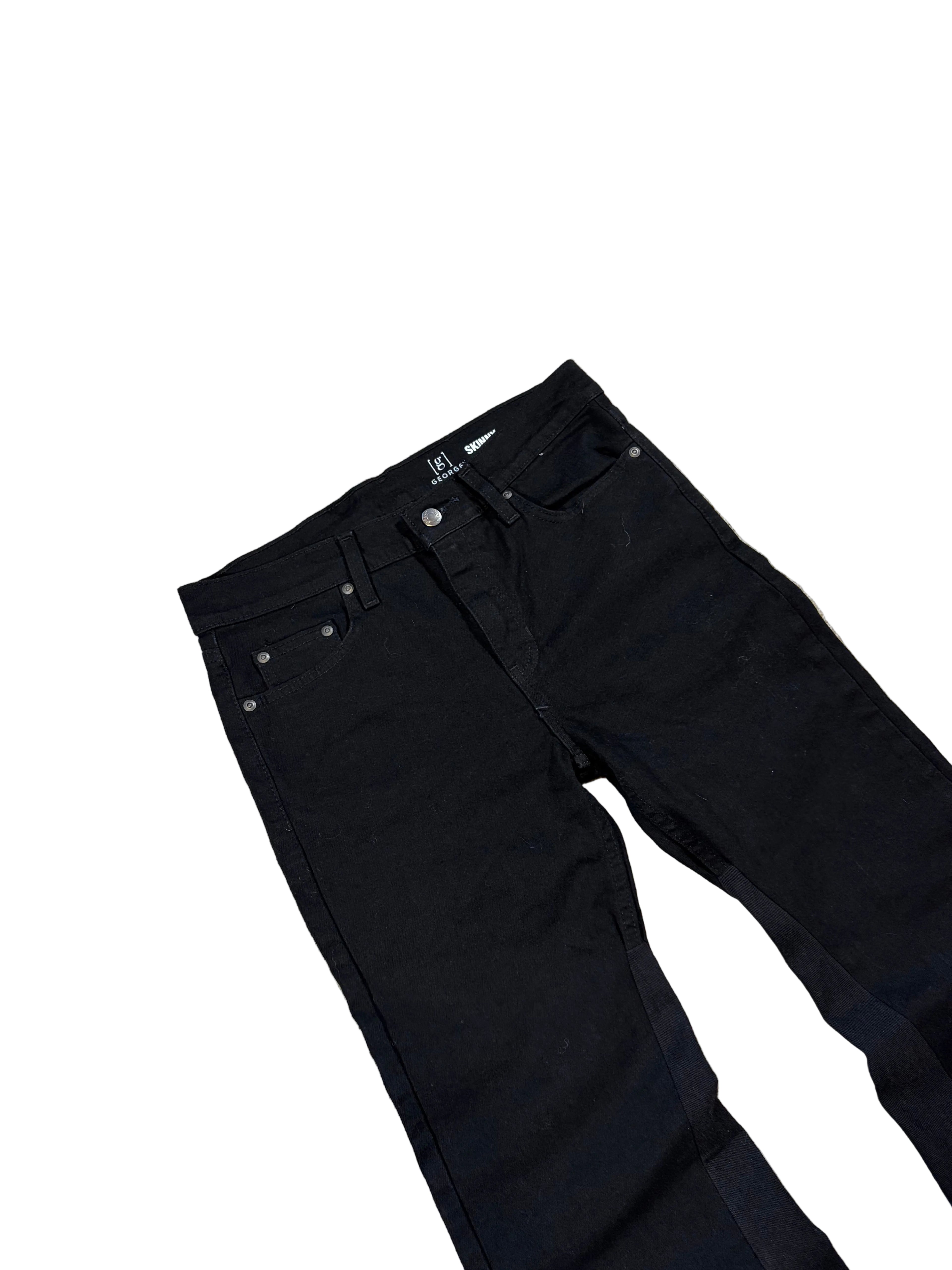 1of1 black reworked flared jeans. Size: 29x32
