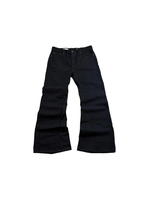 1of1 black baggy bootcut jeans. Size: 34x34