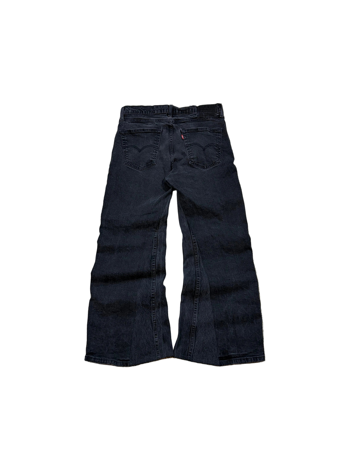 1of1 reworked black bootcut jeans. Size: 34x32