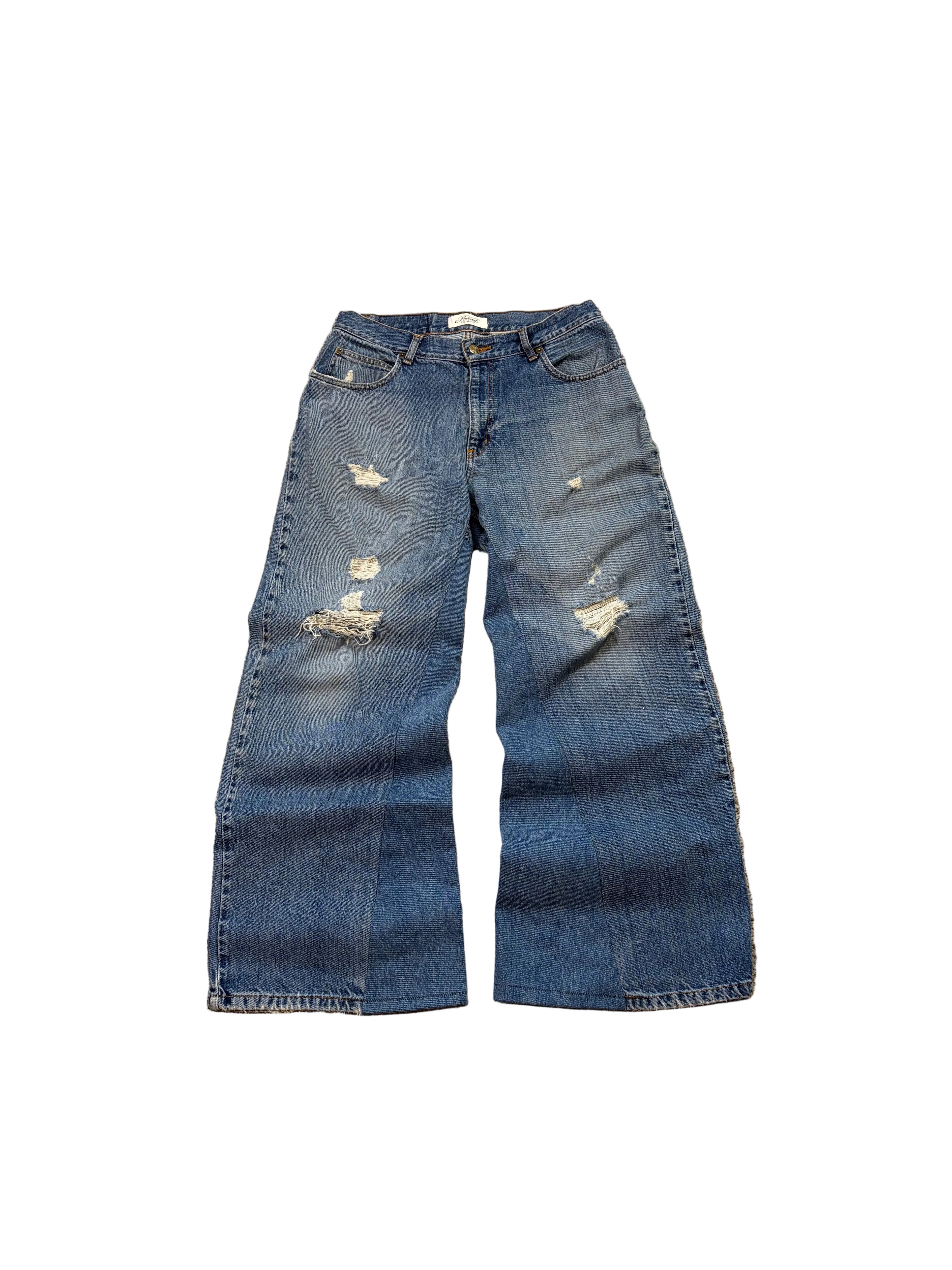 1of1 distressed baggy jeans. Size: 34x32
