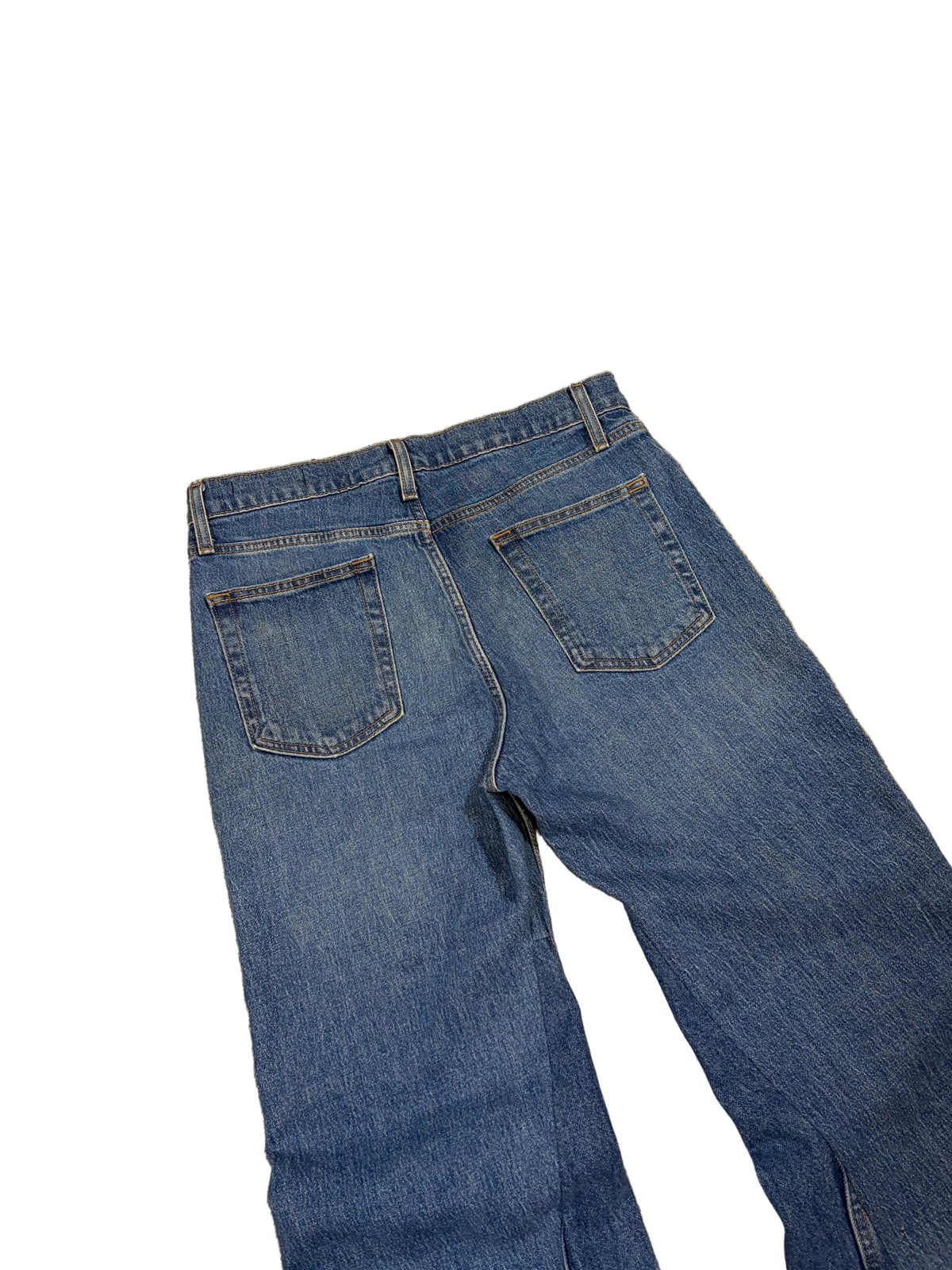 Blue baggy flared jeans. Size: 30x32