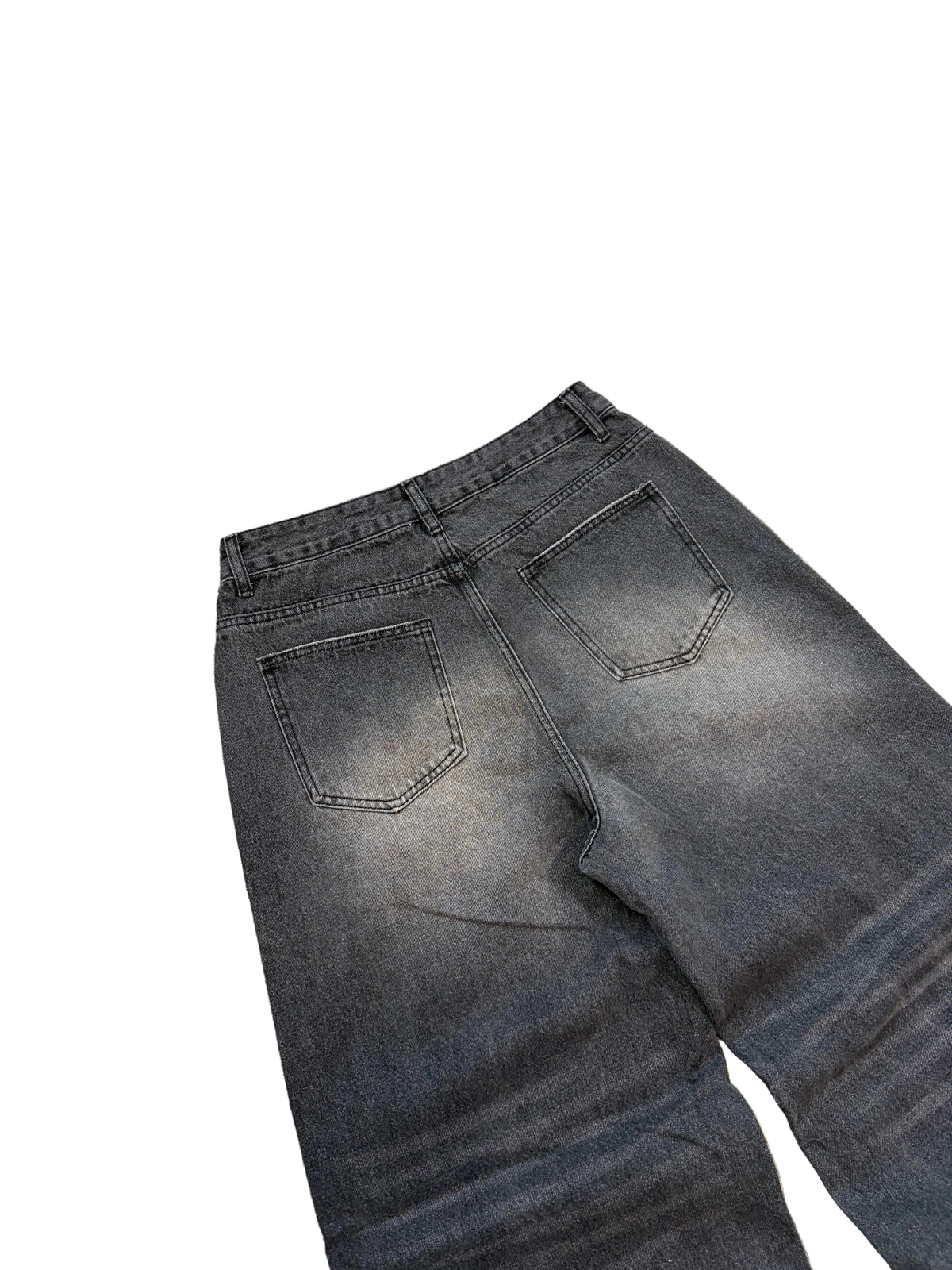 Gray washed baggy ESSENTIAL jeans