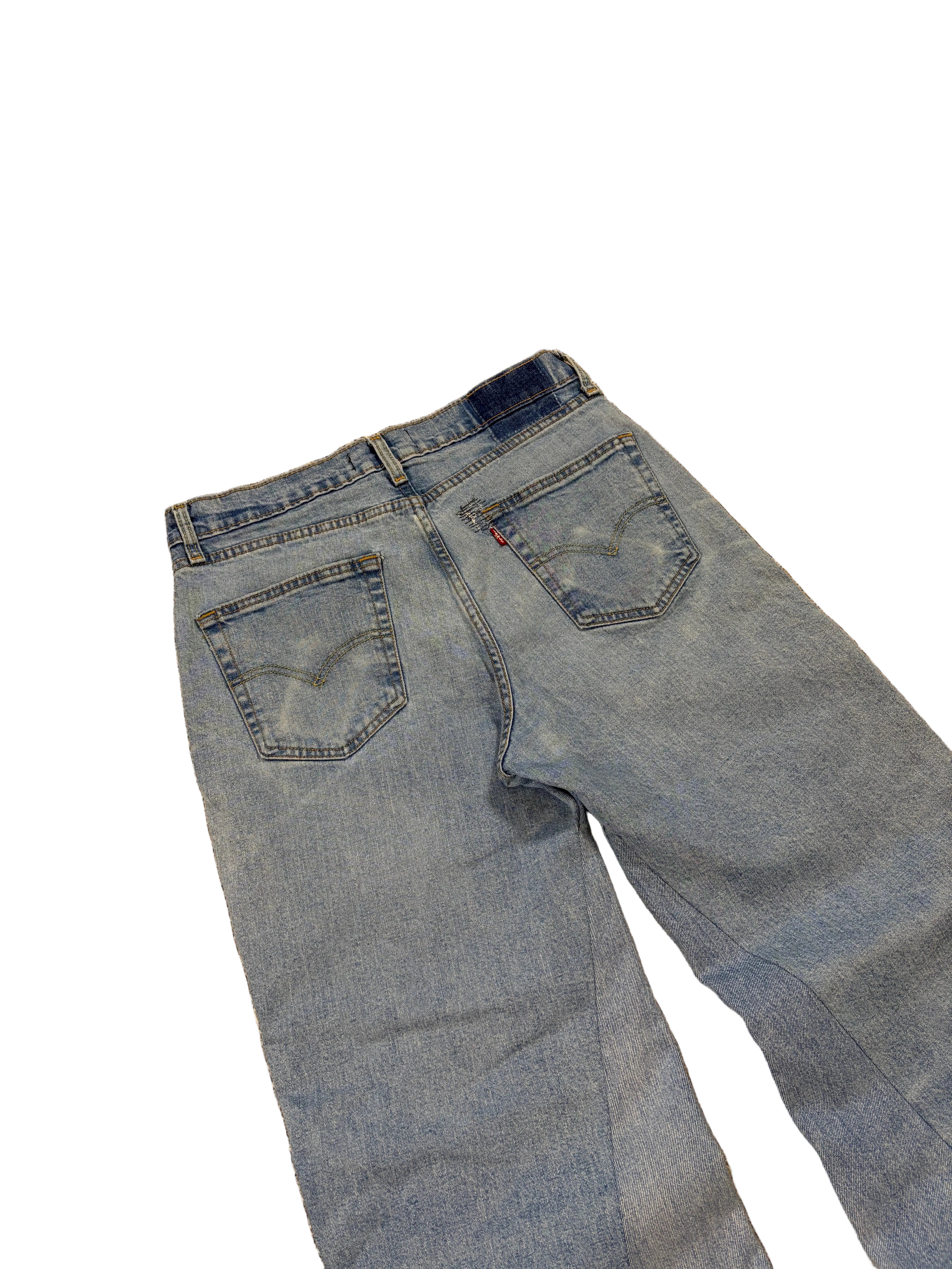 1of1 reworked baggy jeans. Size: 32x32