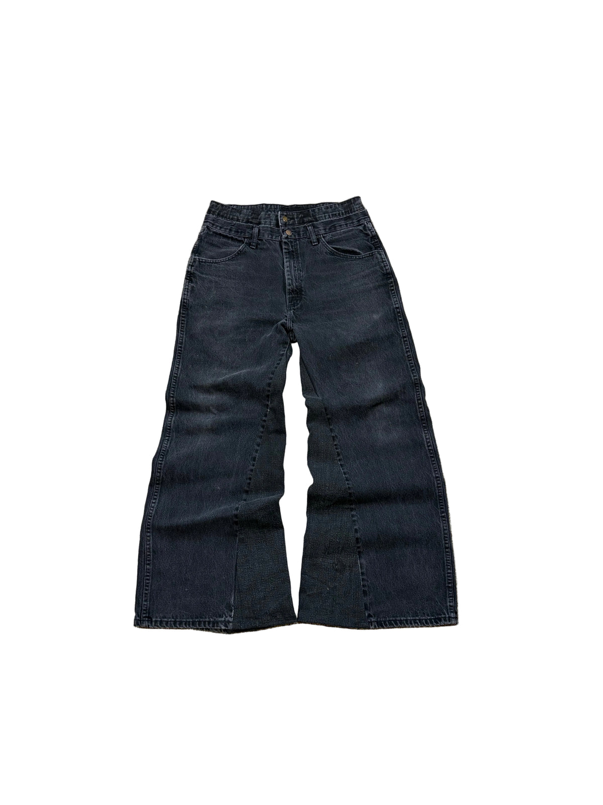 1of1 dark gray double waist baggy jeans. Size: 32x30