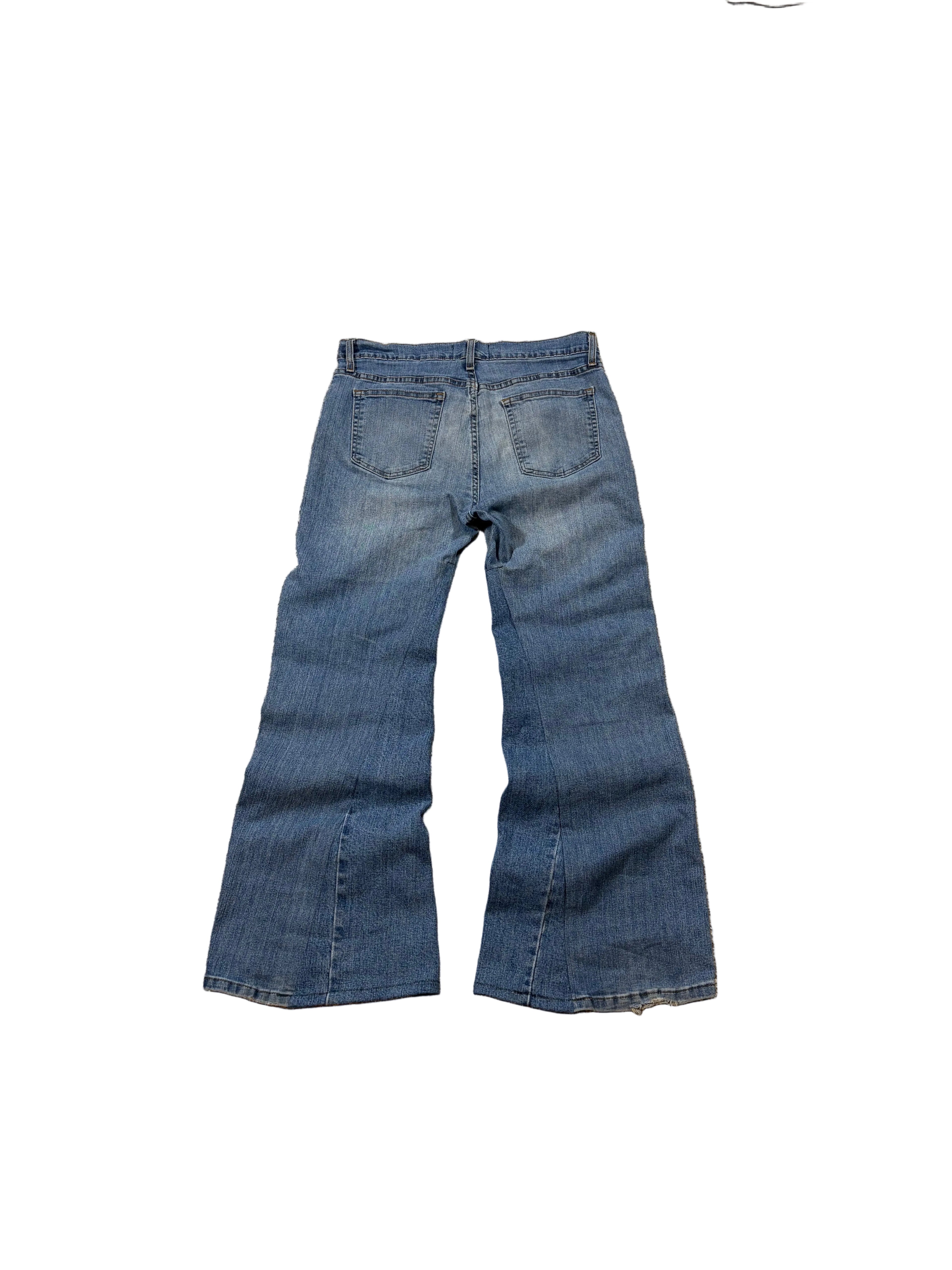 1of1 light blue bootcut jeans. Size: 34x32