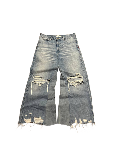 1of1 Light blue distressed baggy jeans. Size: 35/ 30