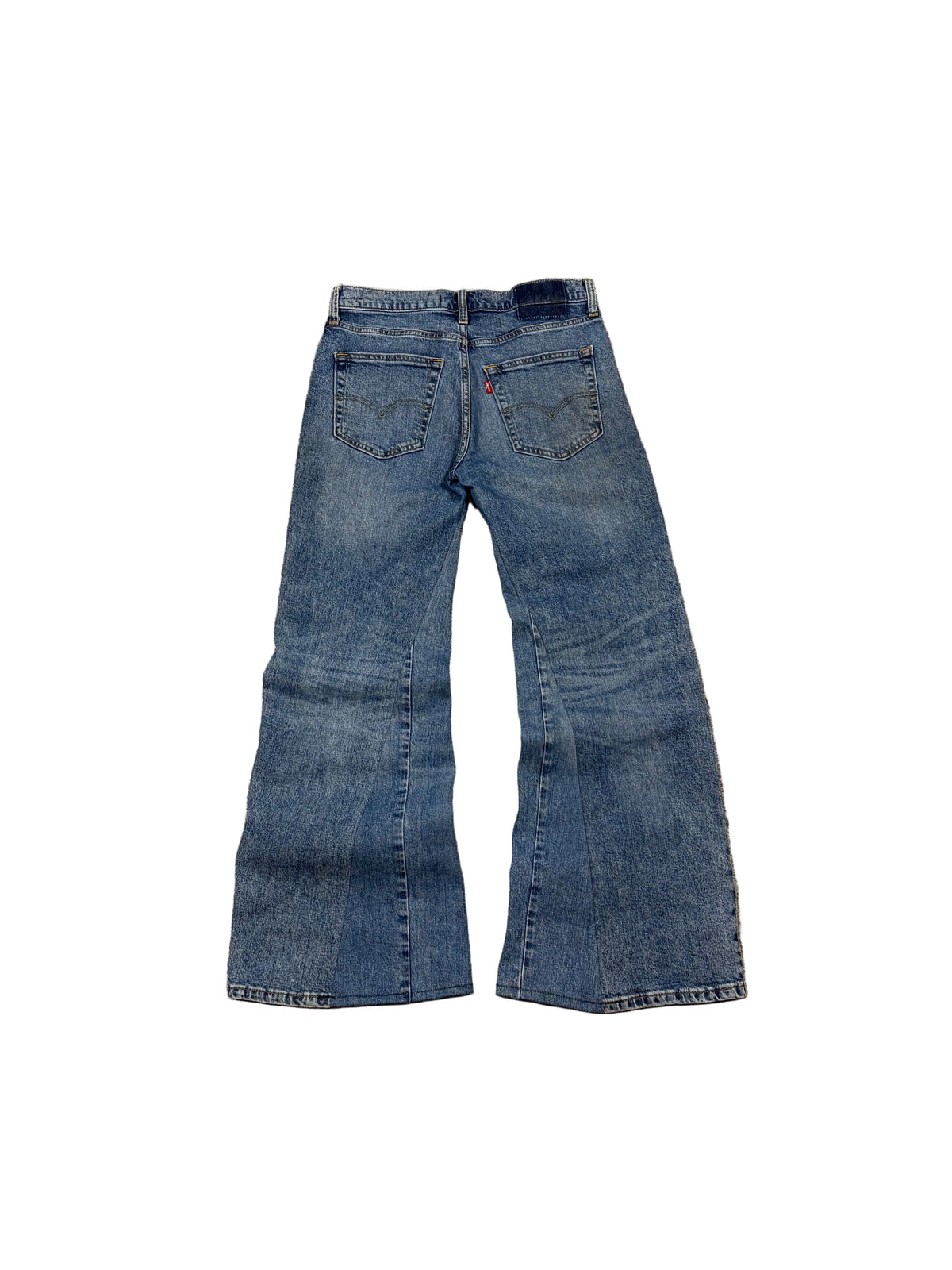 1of1 blue baggy bootcut jeans. Size: 30x32