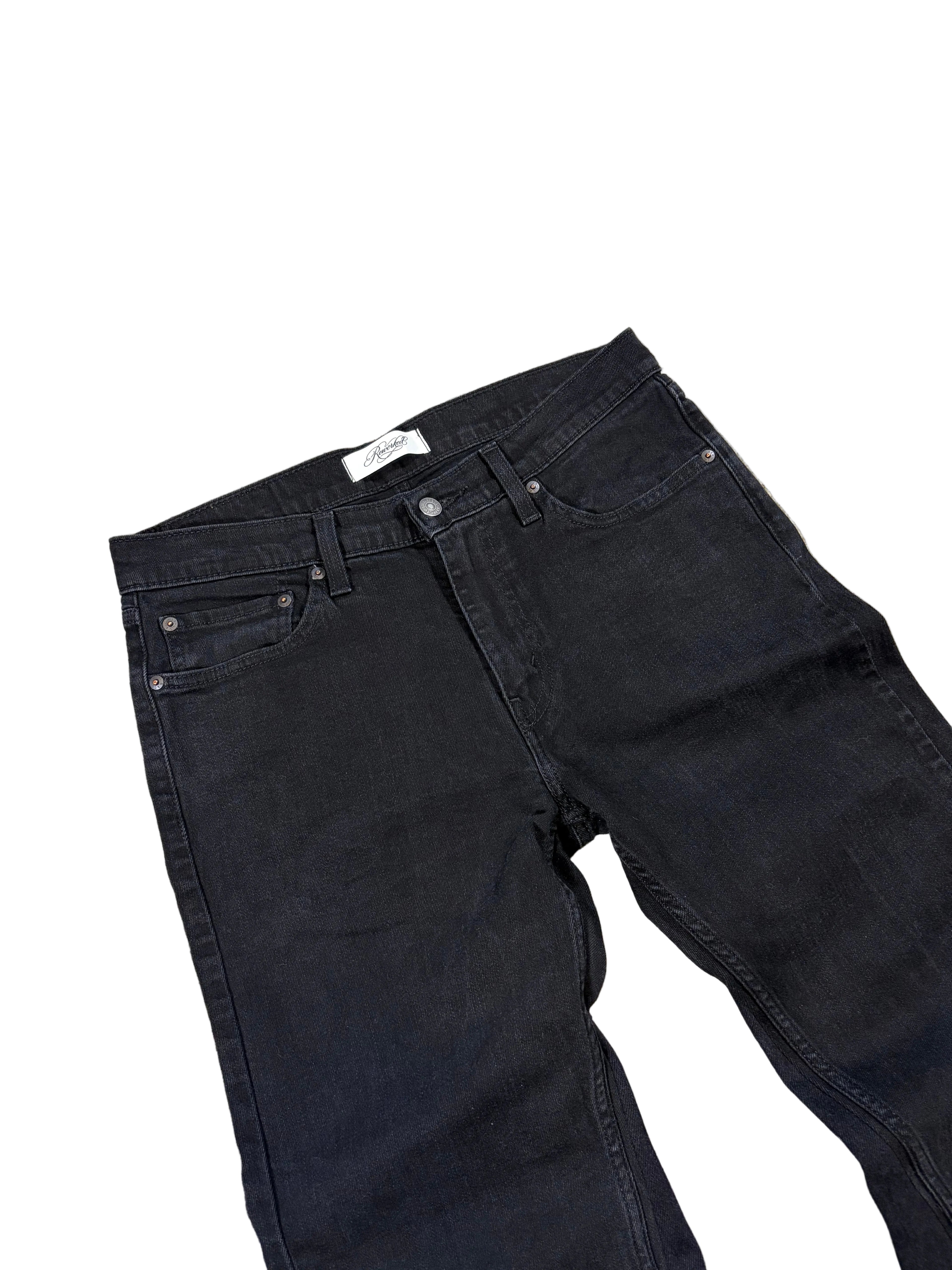 1of1 black reworked jeans. Size: 32x34