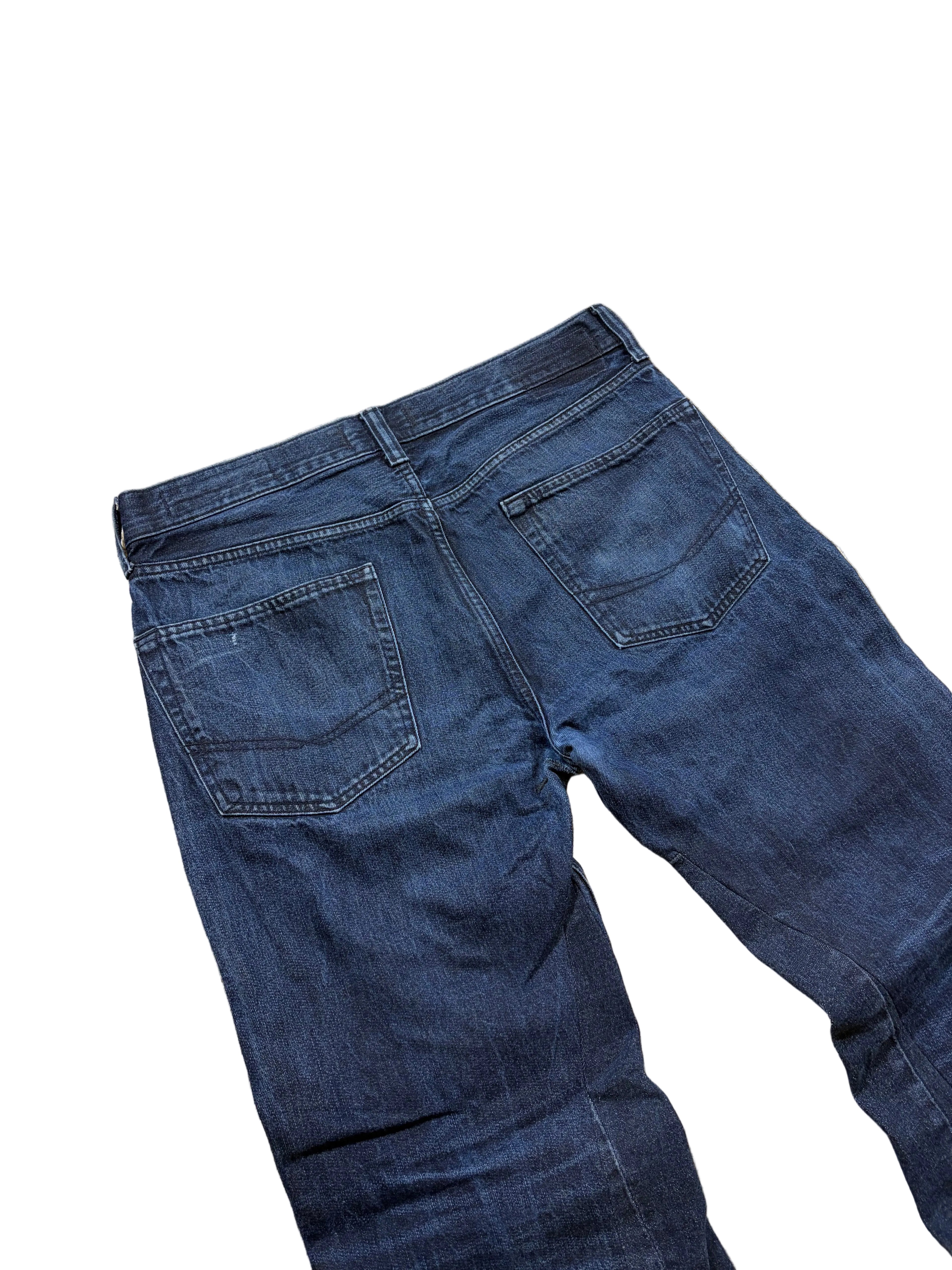Dark blue washed jeans. Size: 34x34