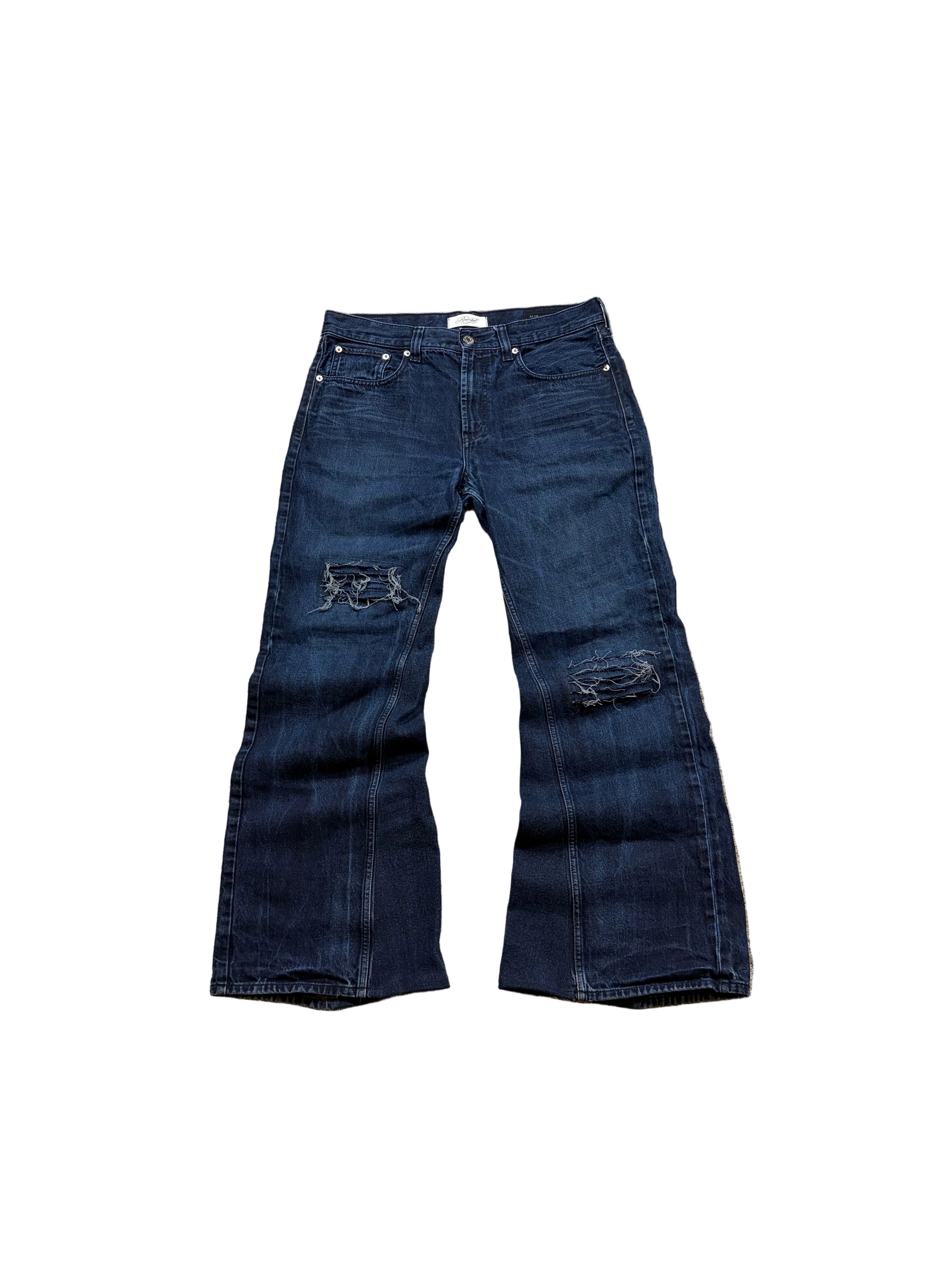 Dark blue washed jeans. Size: 34x34