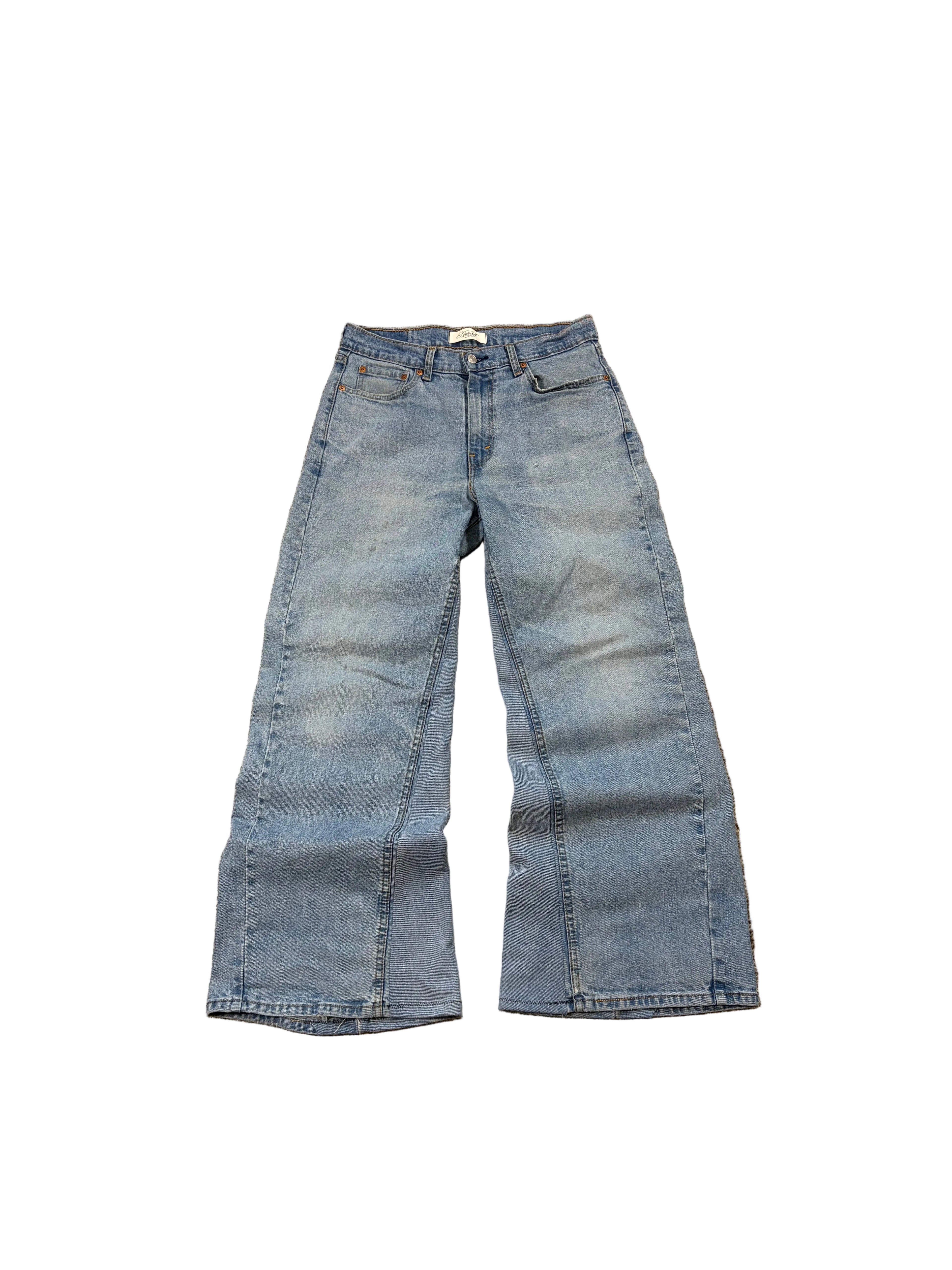 1of1 reworked baggy jeans. Size: 32x32