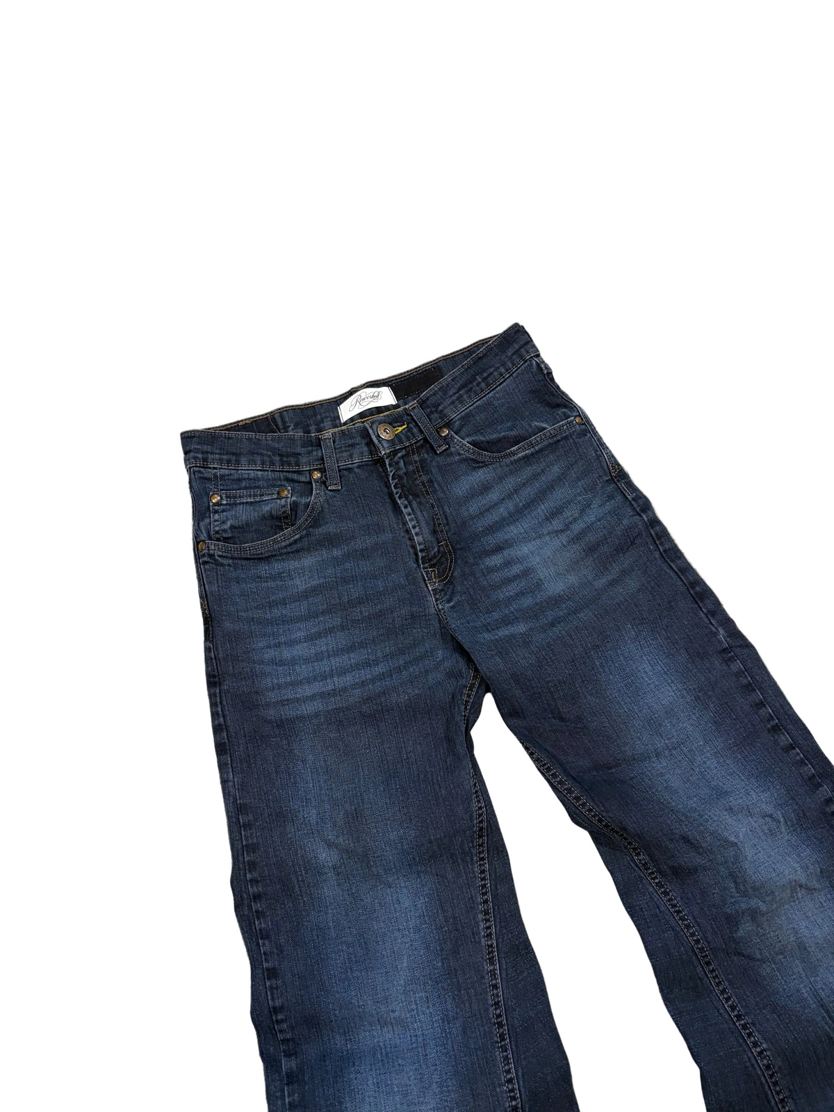 1of1 dark blue flared jeans. Size: 29x32