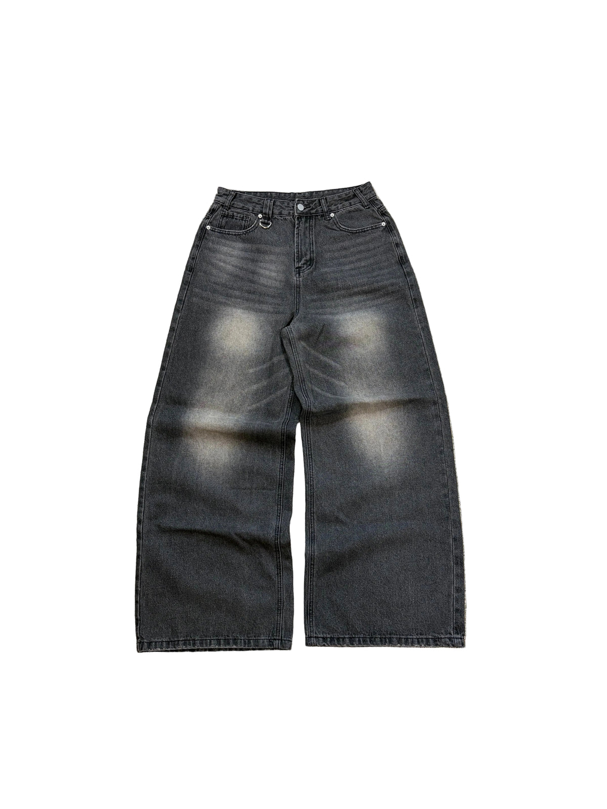 Gray washed baggy ESSENTIAL jeans