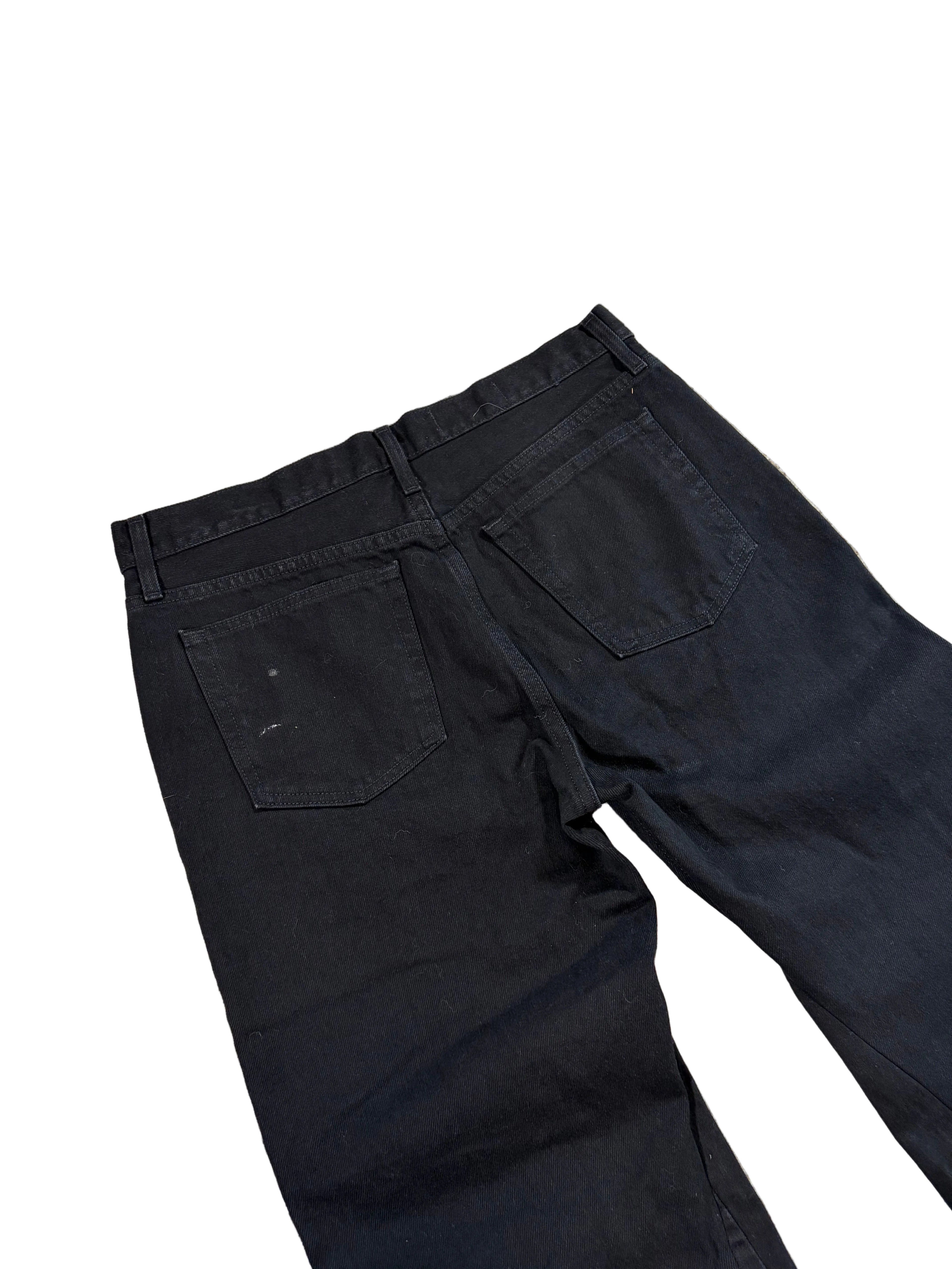 1of1 black baggy bootcut jeans. Size: 34x34