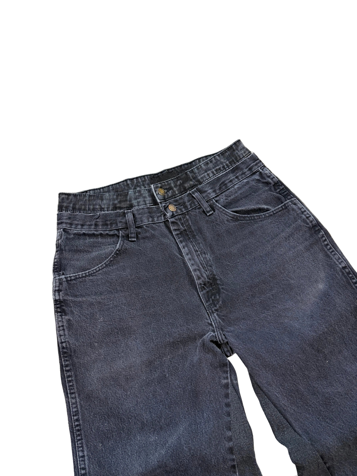 1of1 dark gray double waist baggy jeans. Size: 32x30