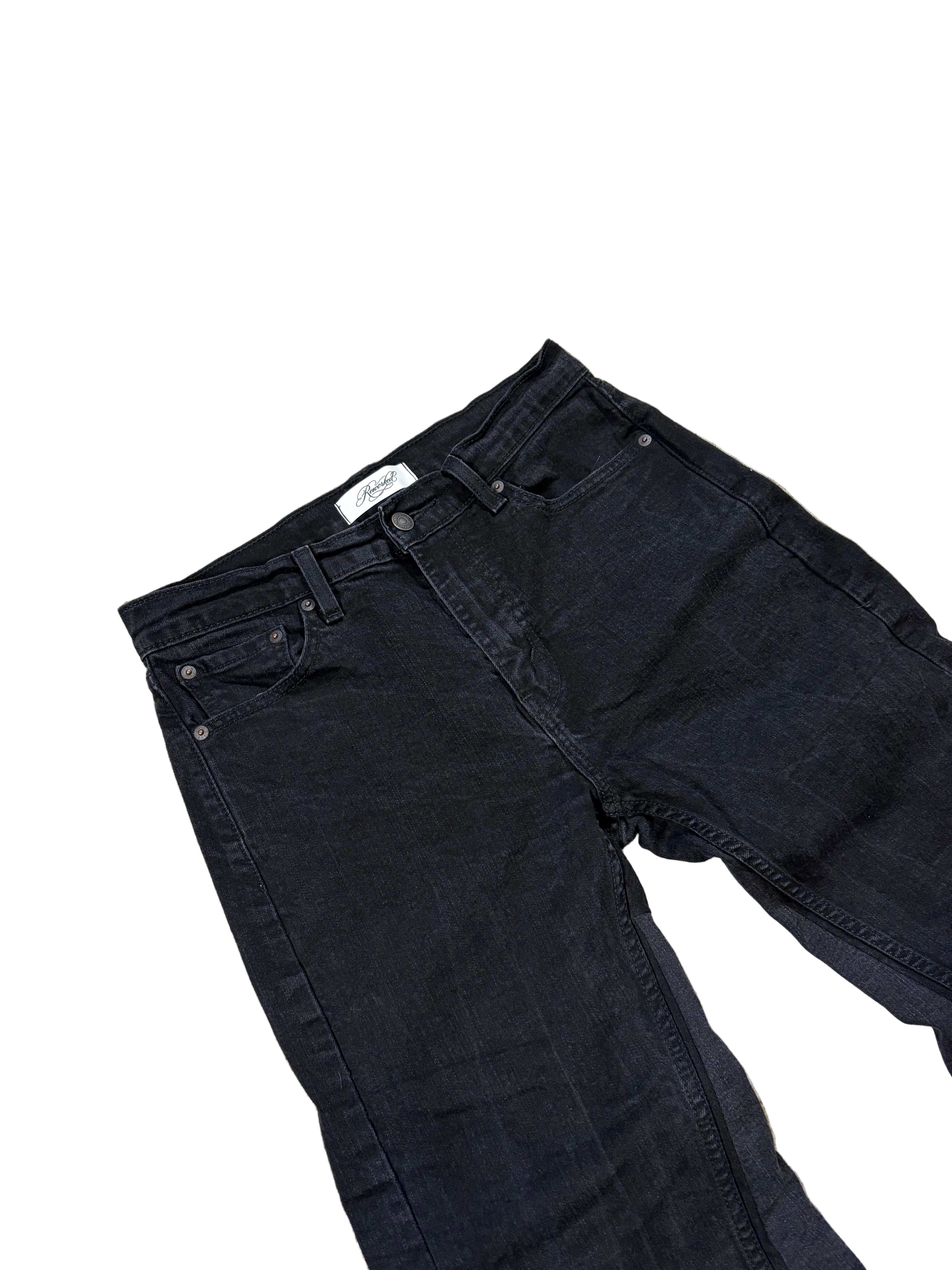 1of1 black flared jeans. Size: 30x32