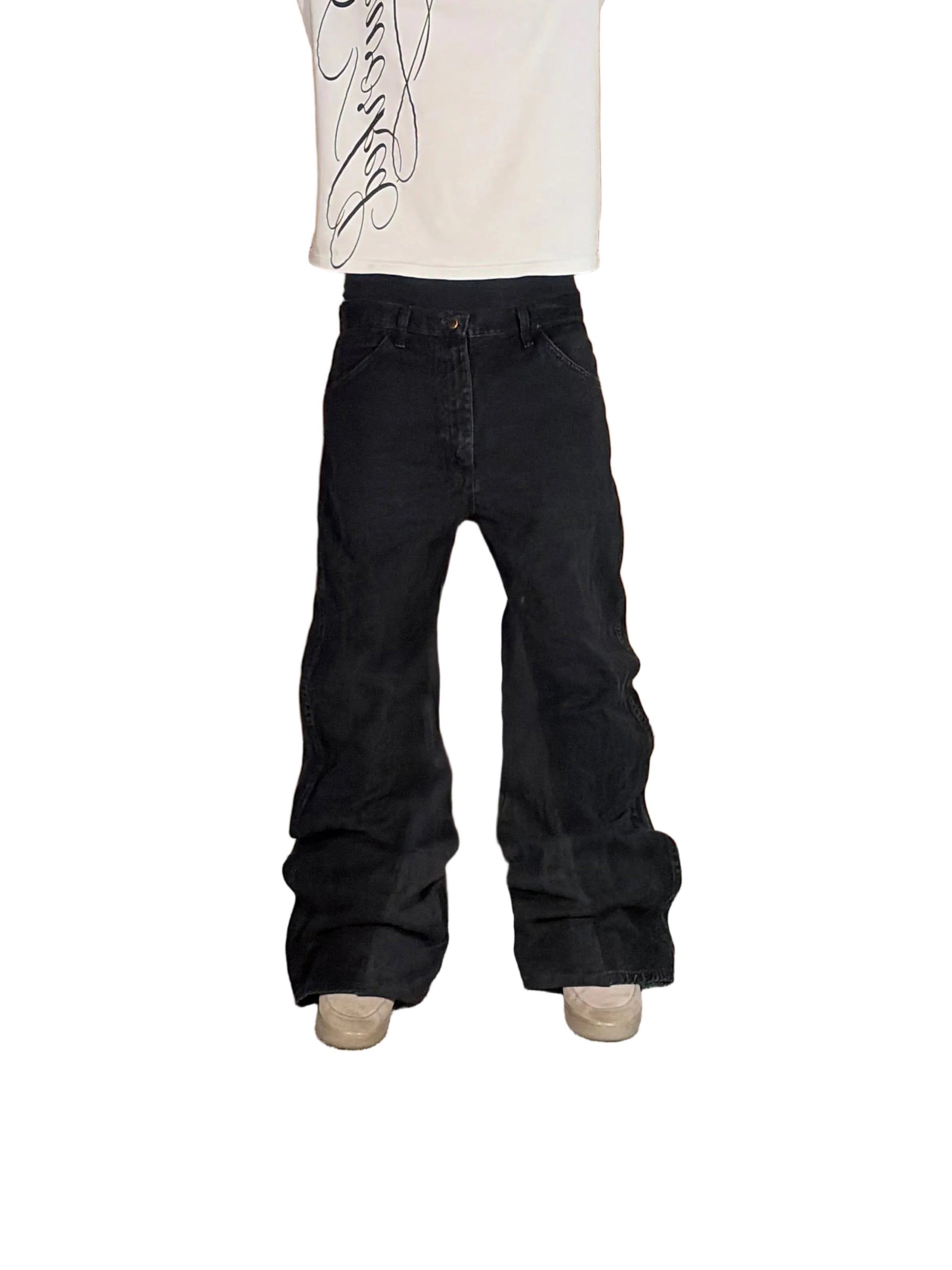 1of1 Black baggy jeans: 36x34