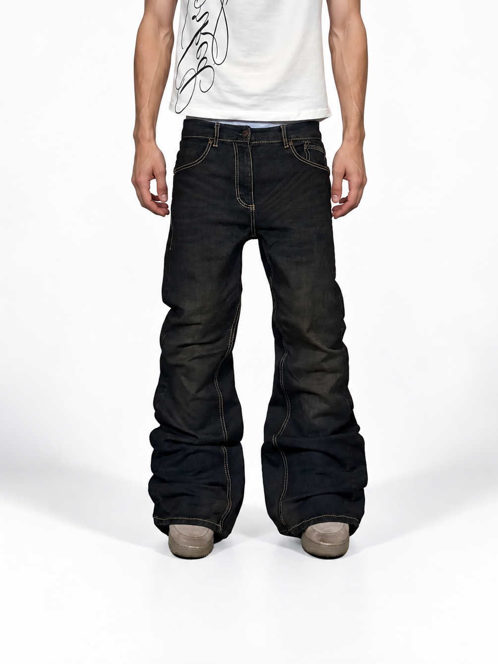 1of1 color long bootcut jeans. Size: 32x36