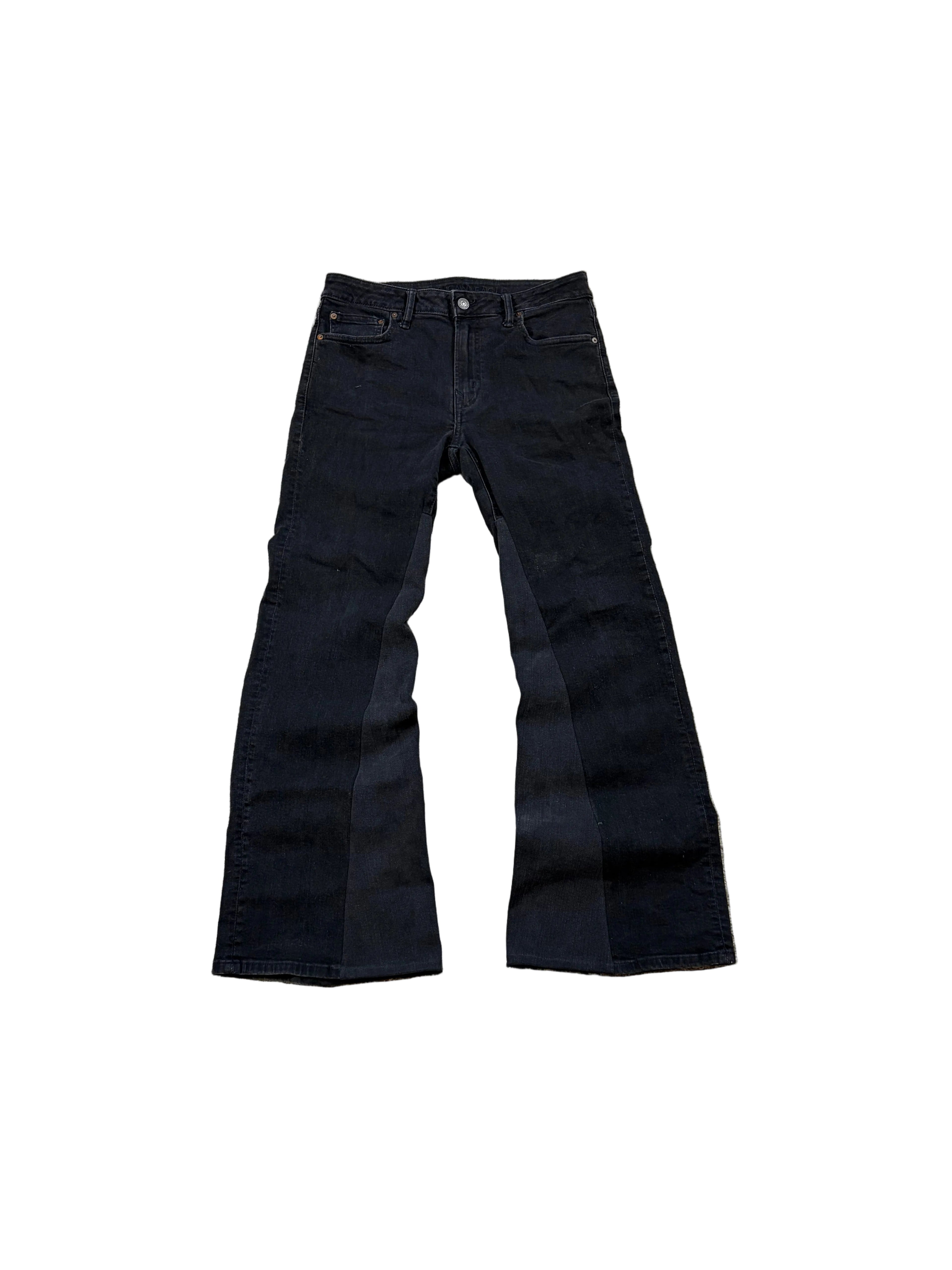 1of1 black flared jeans. Size: 34x34