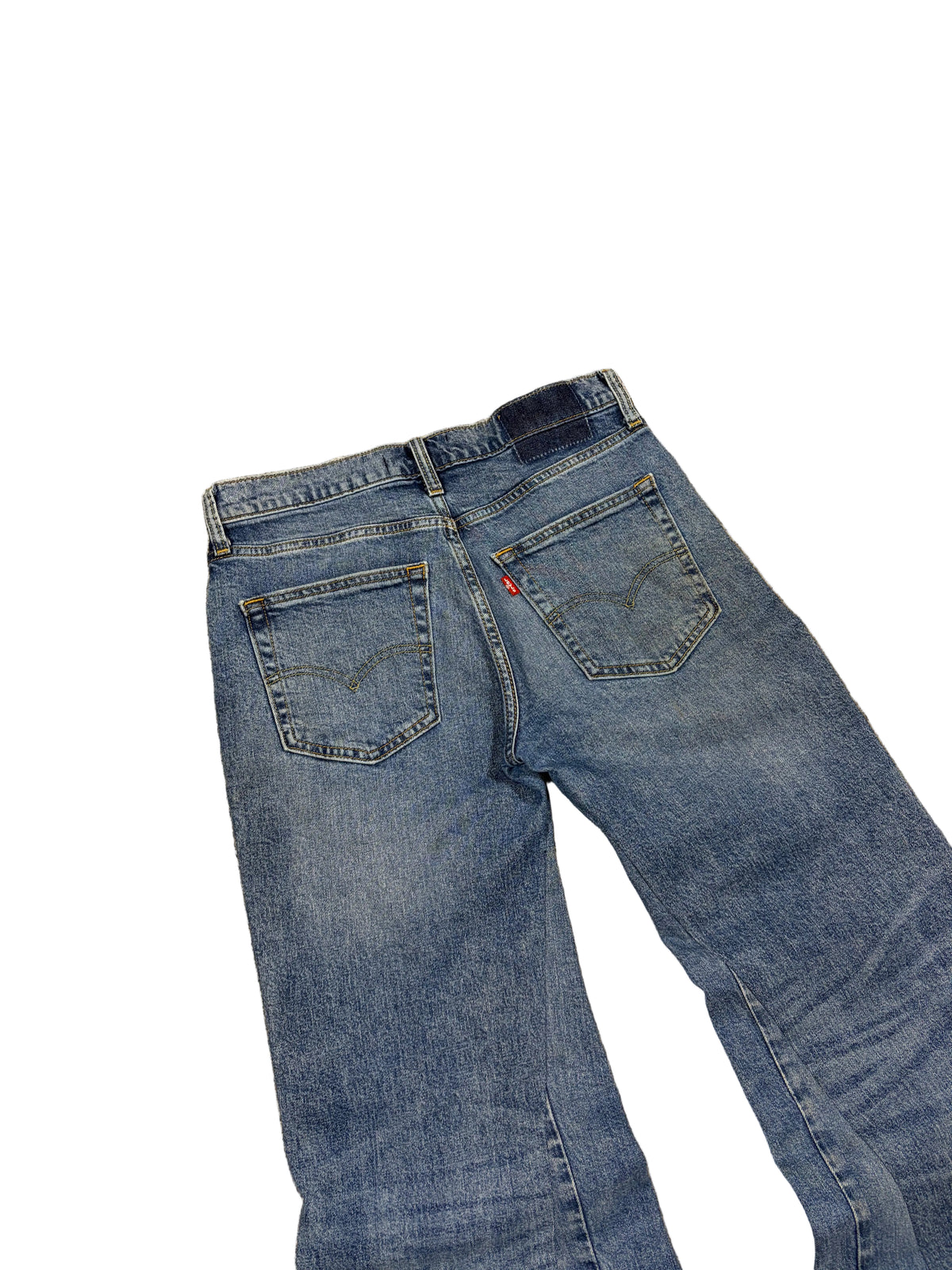 1of1 blue baggy bootcut jeans. Size: 30x32