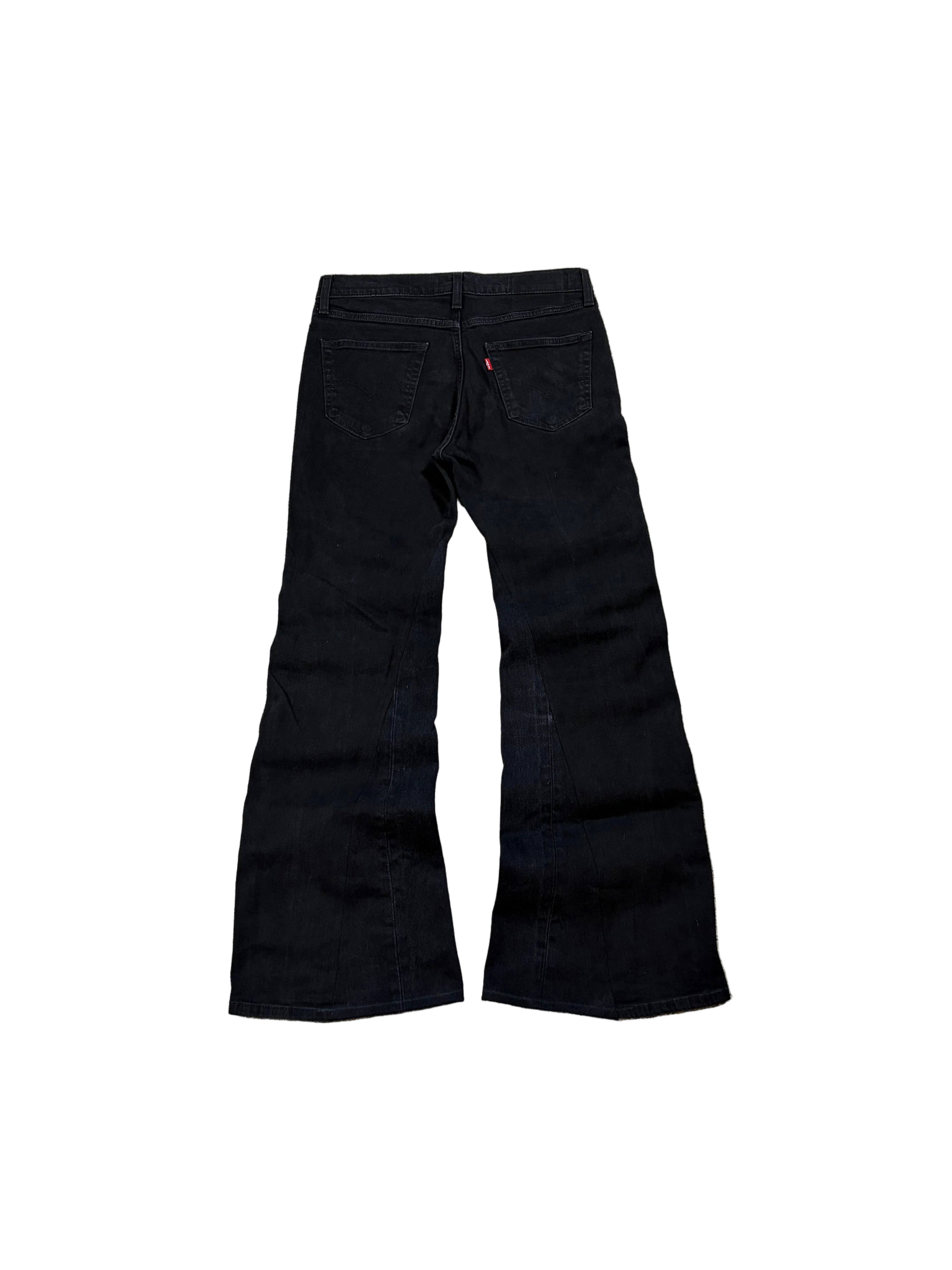 1of1 black reworked jeans. Size: 32x34