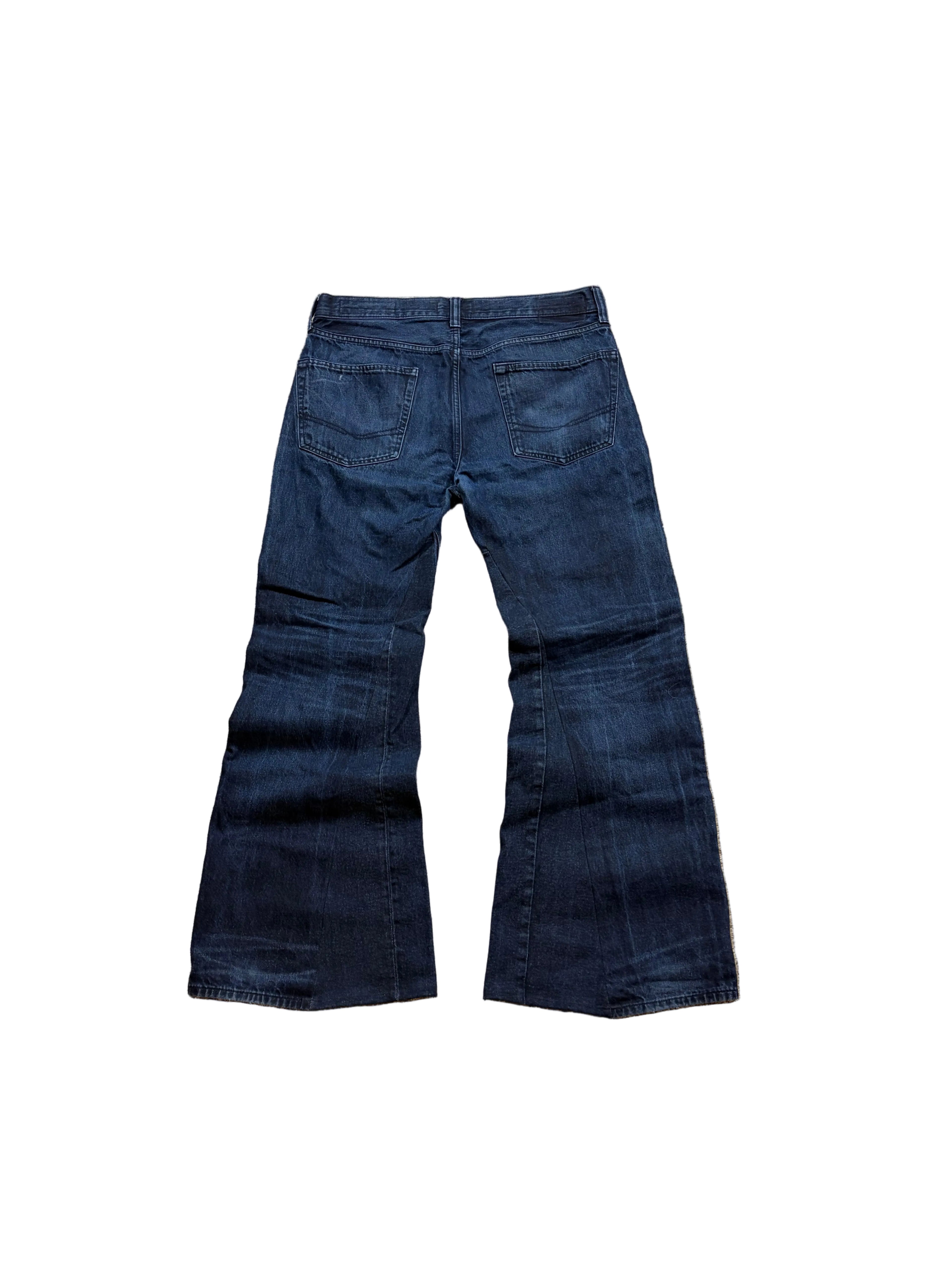 Dark blue washed jeans. Size: 34x34