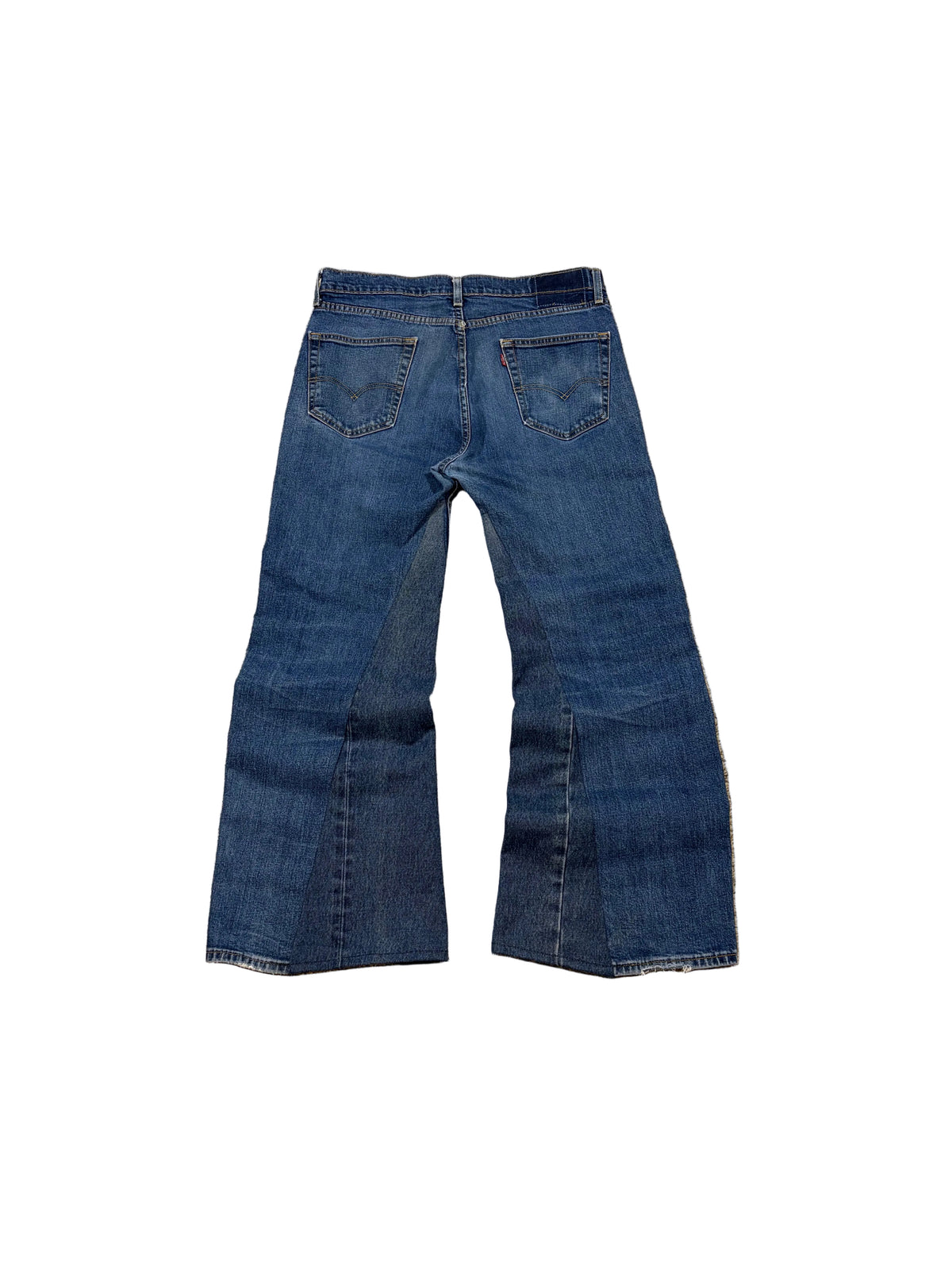 1of1 navy blue distressed jeans. Size: 34x32