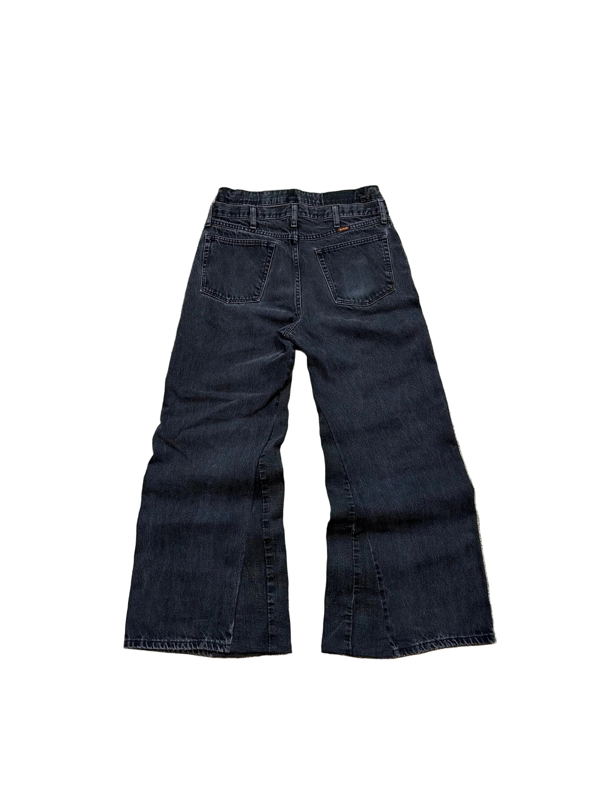 1of1 dark gray double waist baggy jeans. Size: 32x30