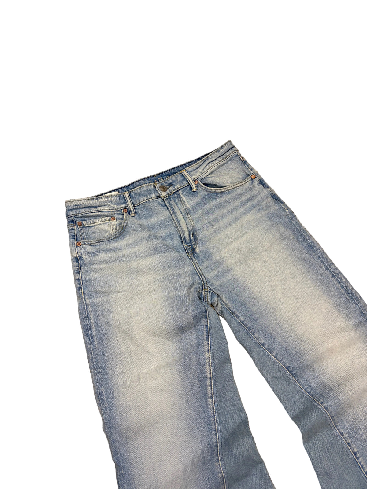 Light blue baggy jeans. Size: 33x30