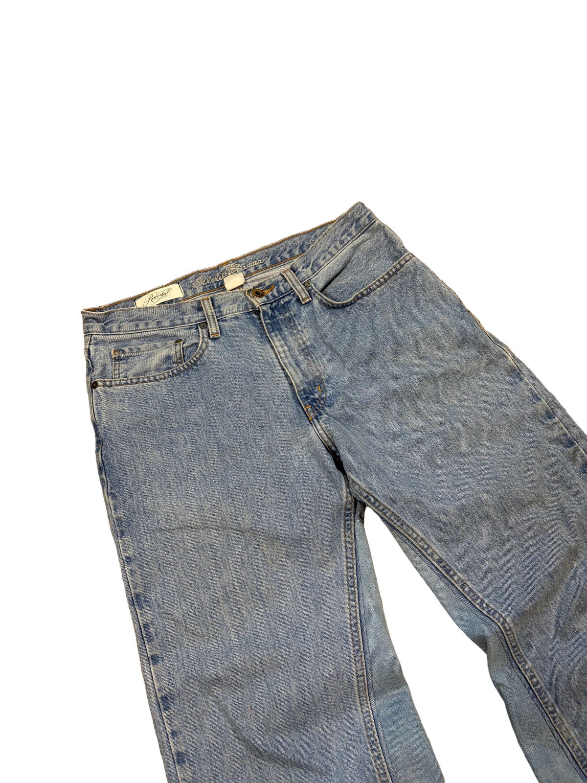 Light blue baggy jeans. Size: 32x32