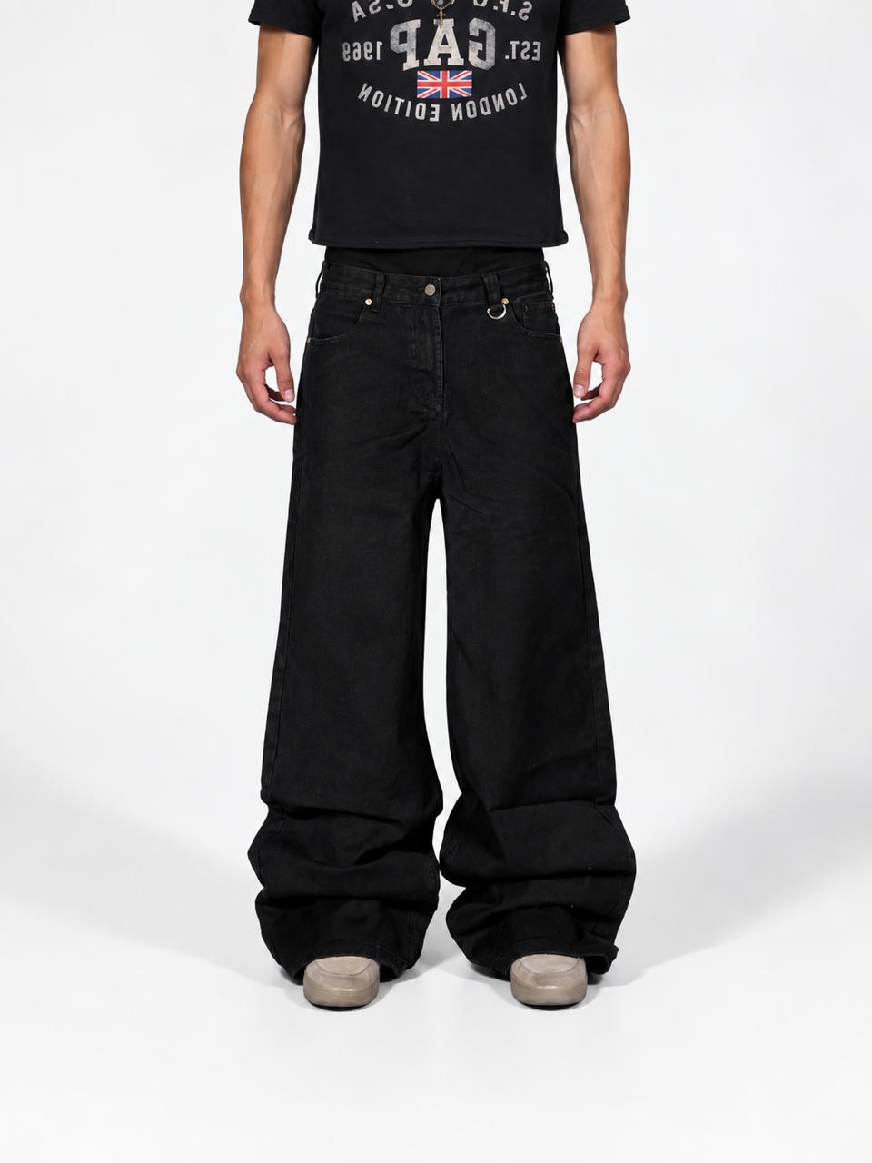 Jet Black baggy ESSENTIAL jeans