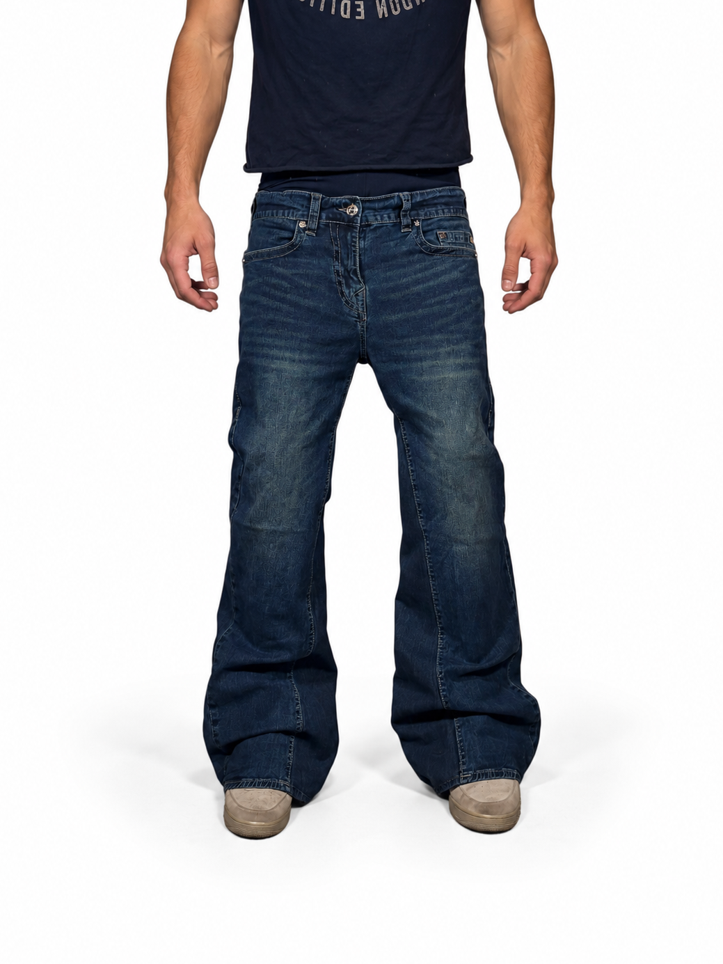 Reworked True Religion jeans. Size: 32x32